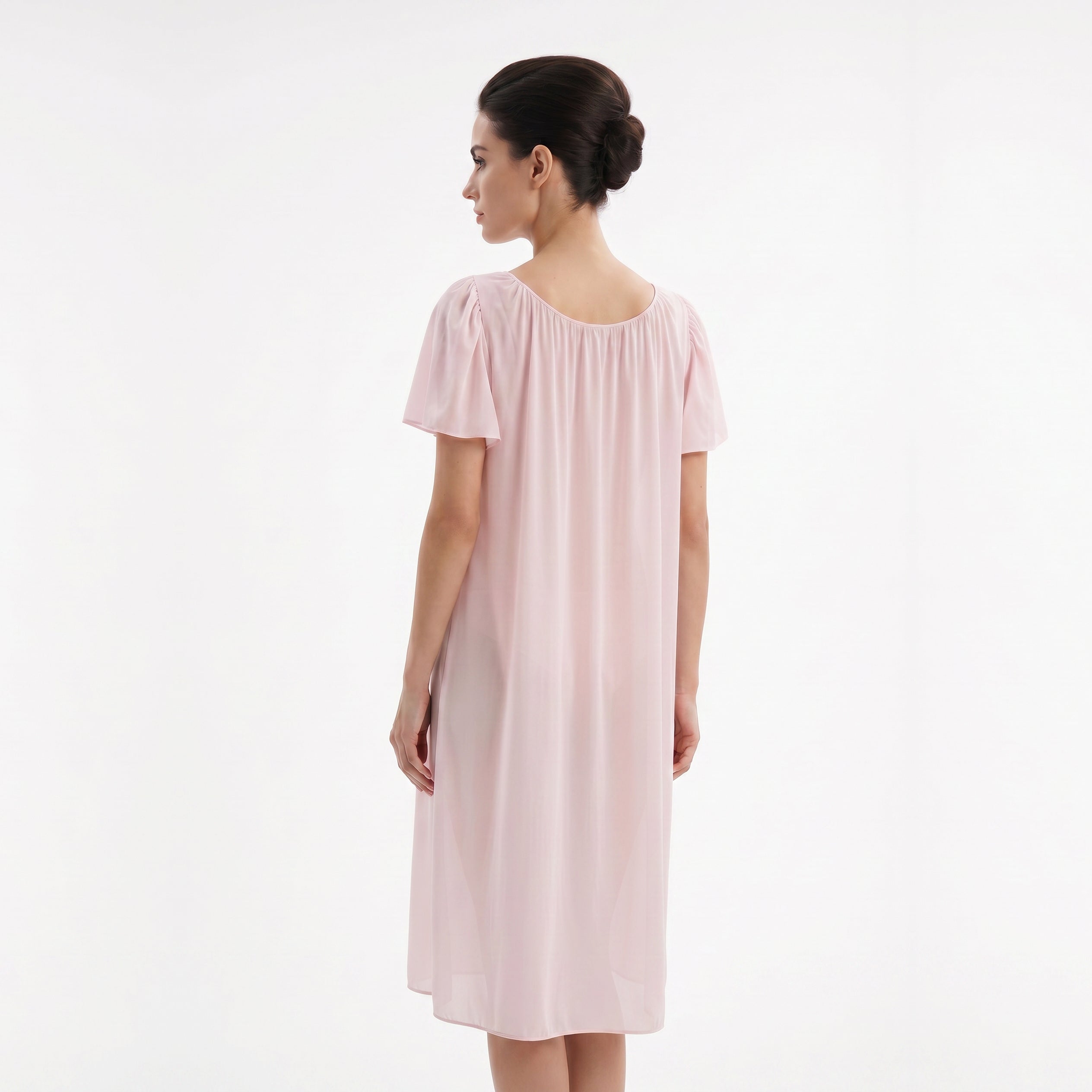 MISS ELAINE CO - Miss Elaine Short Gown Short Sleeve-MISE20809UT - Aluna Kuwait