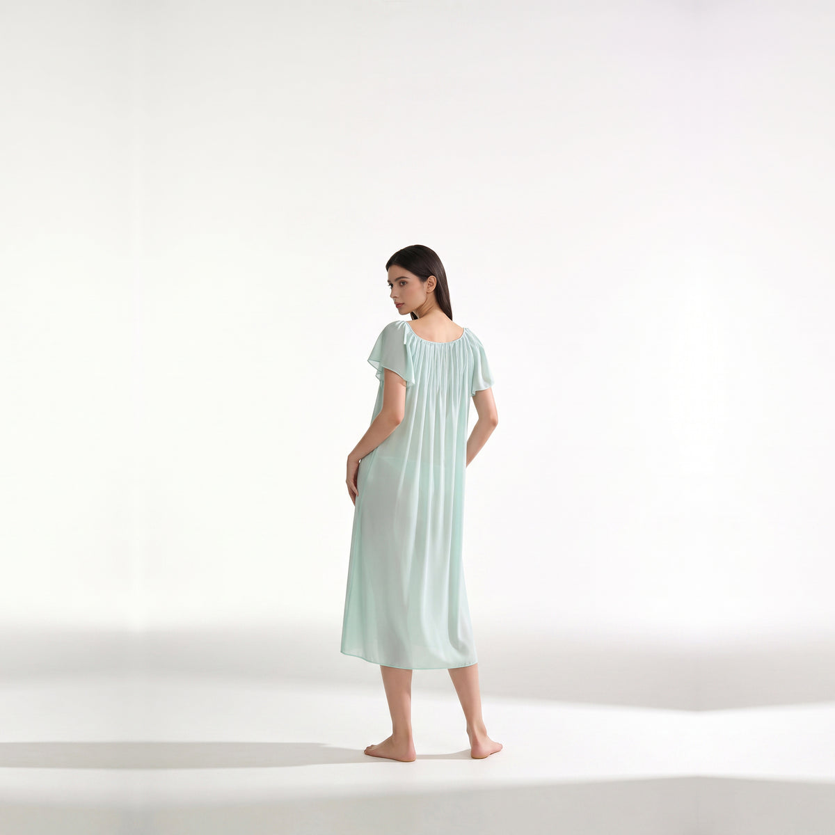 Miss Elaine Short Gown Short Sleeve-MISE20809UT