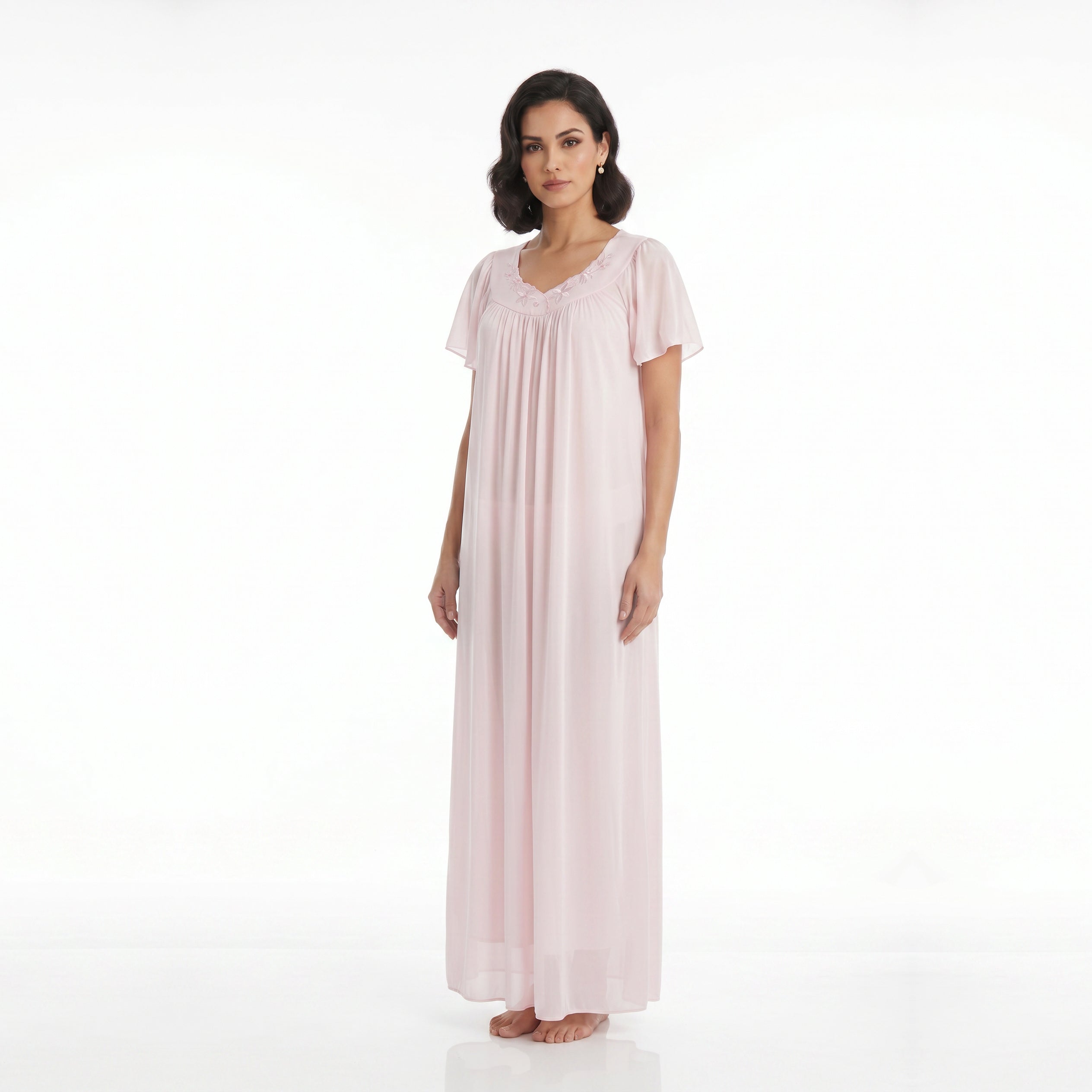 MISS ELAINE CO - Miss Elaine Long Gown Short Sleeve-MISE50809UT - Aluna Kuwait