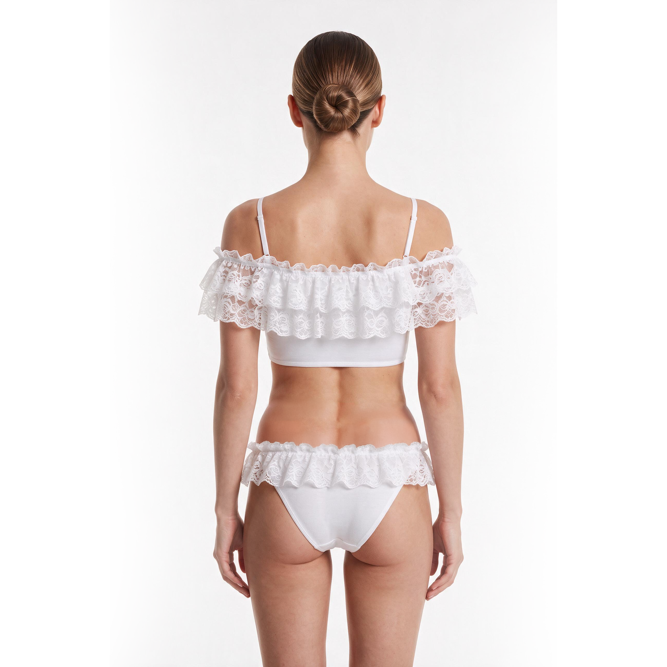 Leg Avenue 2 Pc Set crop top and matching thong panty-CA8161