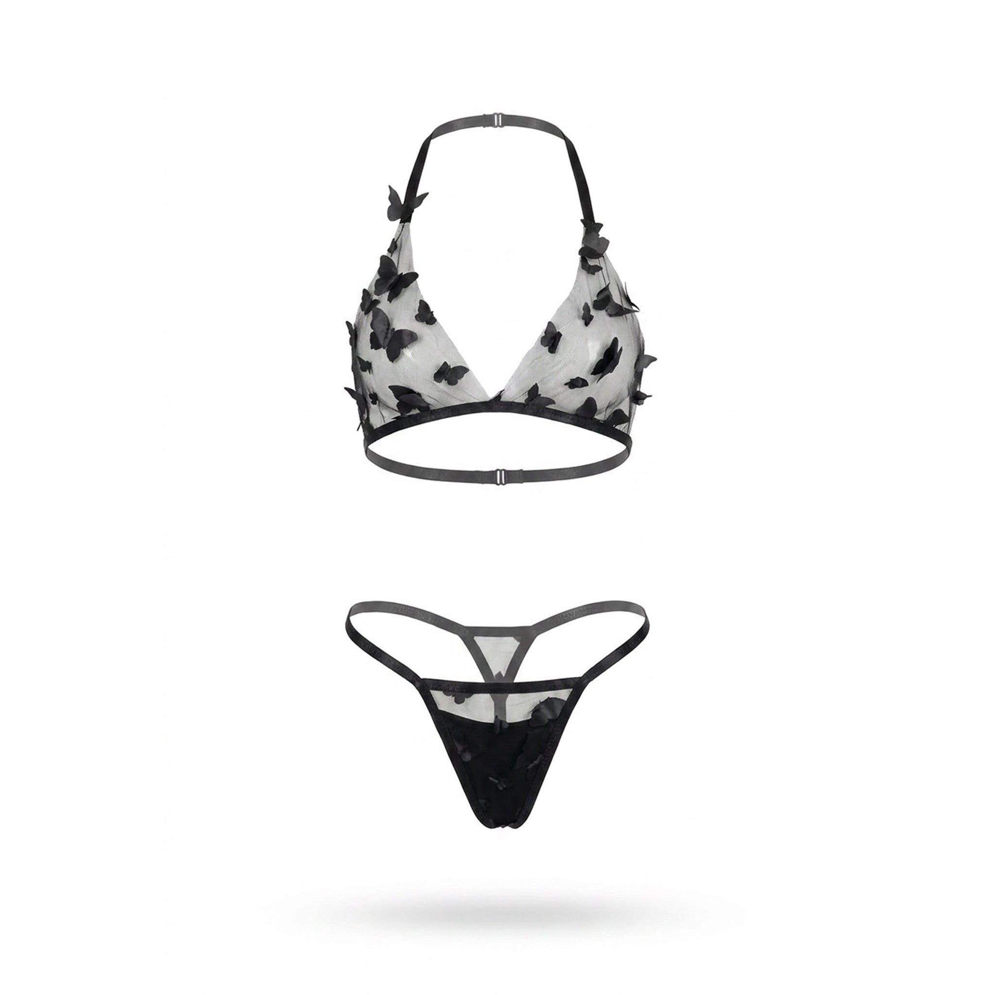 Leg Avenue 2 Pc Set bra top and g-string panty-CA81648