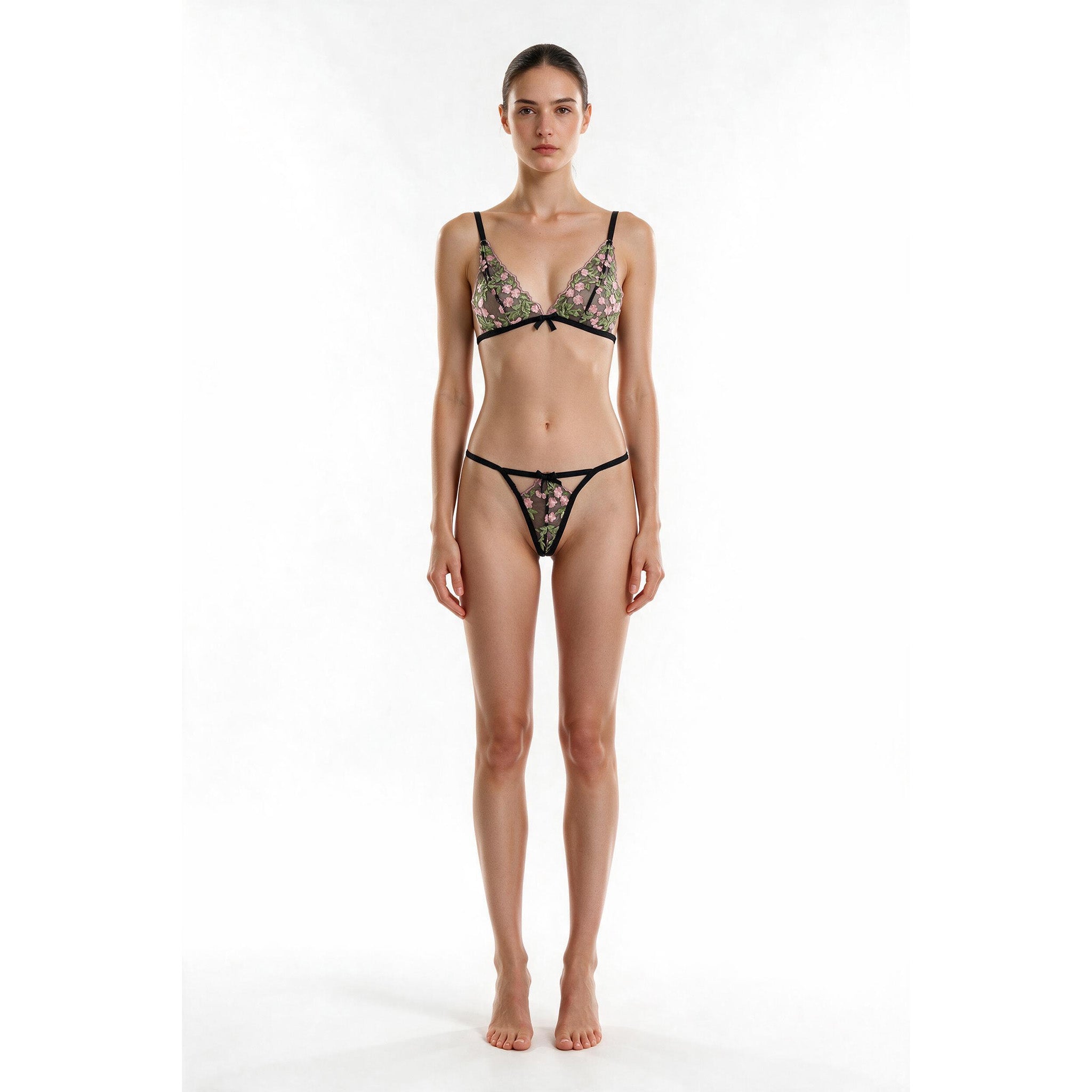 CANADEX INTERNATIONAL TRADING - Leg Avenue 2 Pc Set bra and g-string panty-CA81649 - Aluna Kuwait