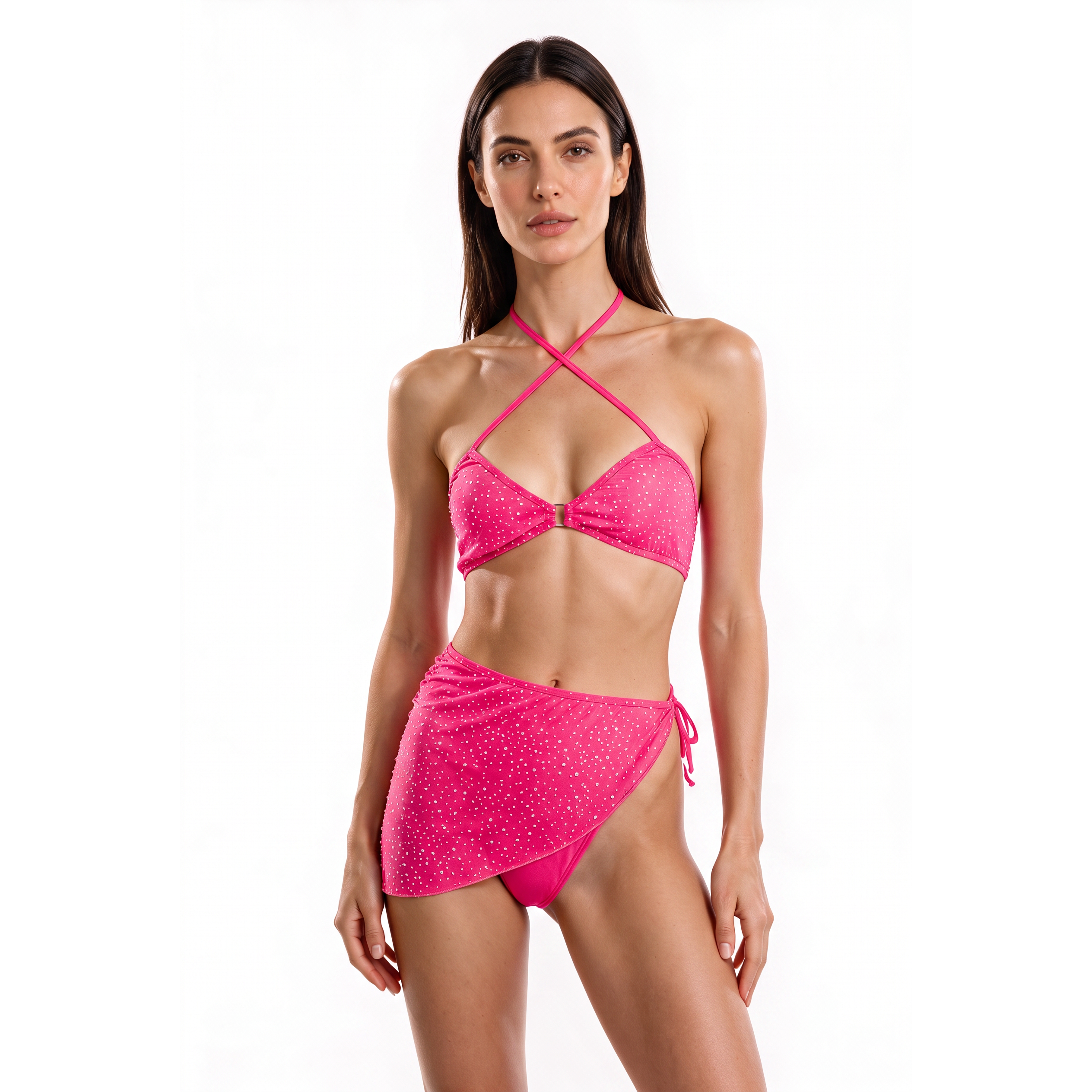 CANADEX INTERNATIONAL TRADING - Leg Avenue 3 Pc Set bra top with ring accent, g-string panty - Aluna Kuwait