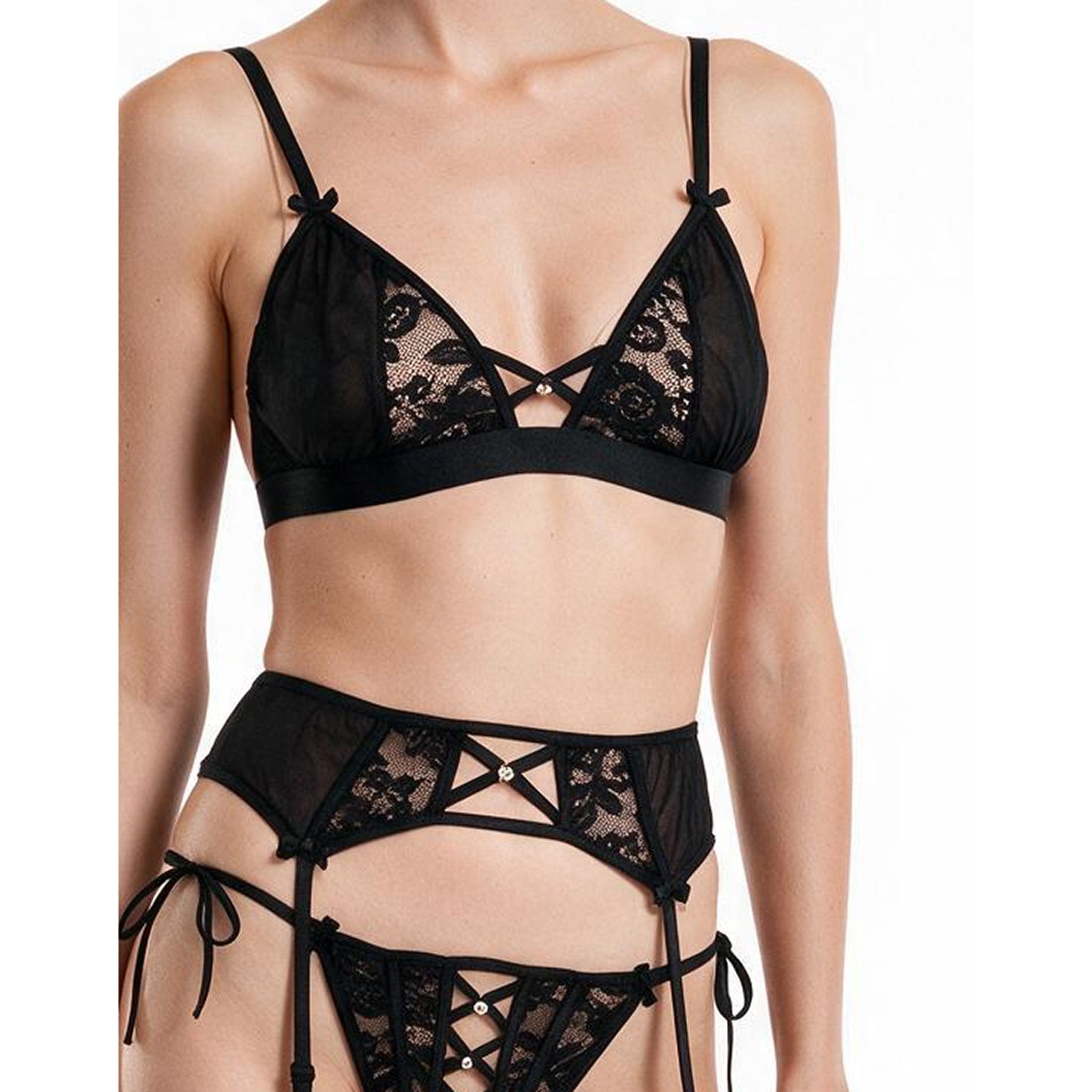 G World 4 Pc Lingerie Set-CABL2359