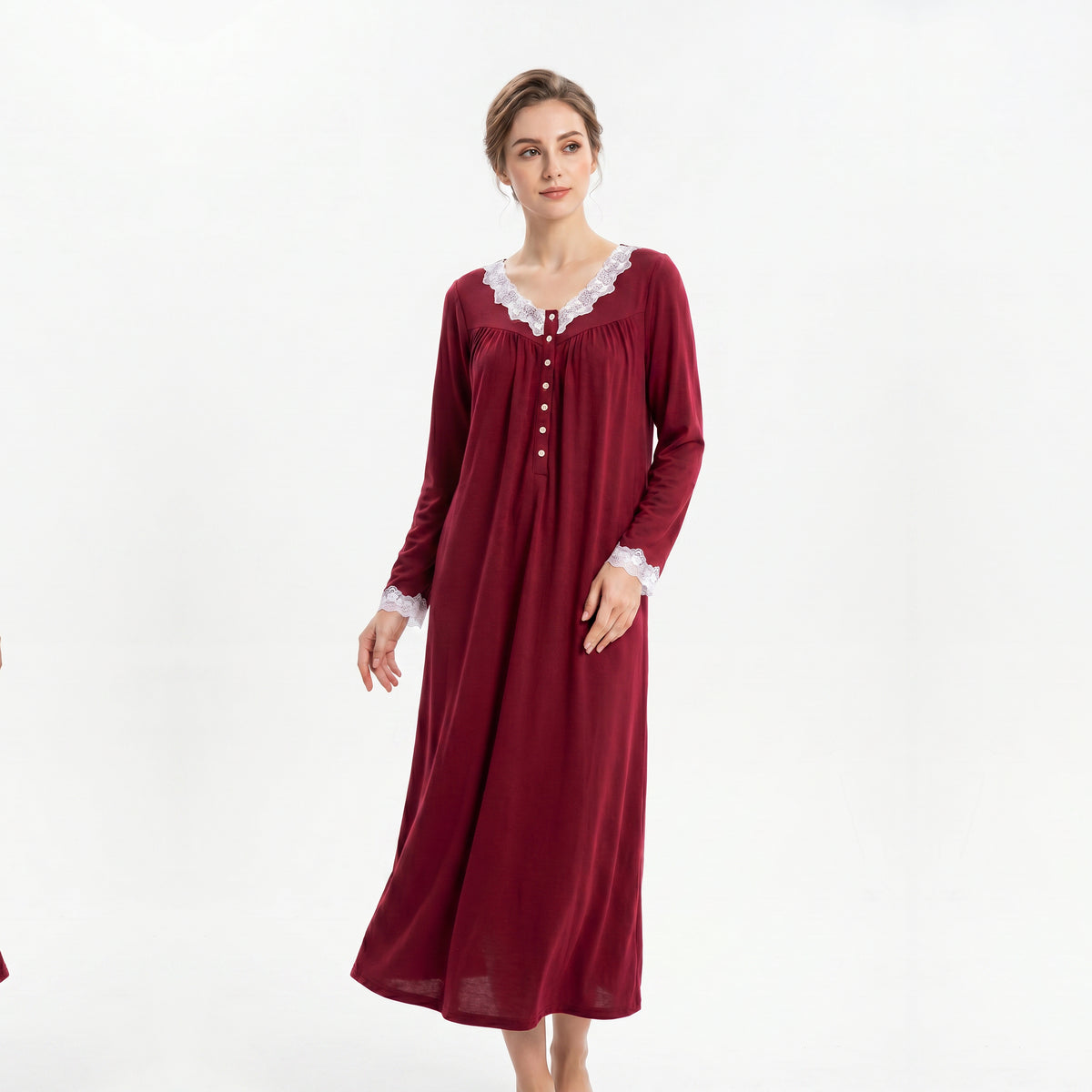 EILEEN WEST Gown - Eileen West Long Gown Long Sleeve Ballet 50"-CAE5026623 - Aluna Kuwait