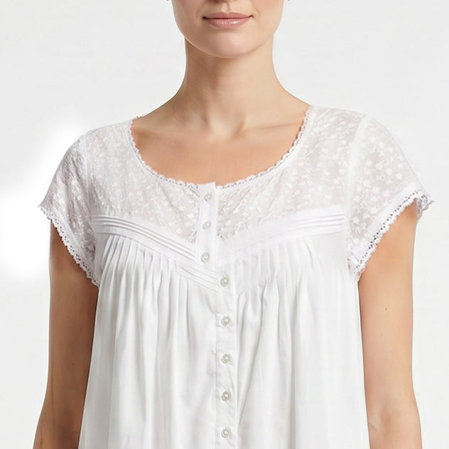 Eileen West Long Robe Short Sleeve with Button 52" -CAE5820034