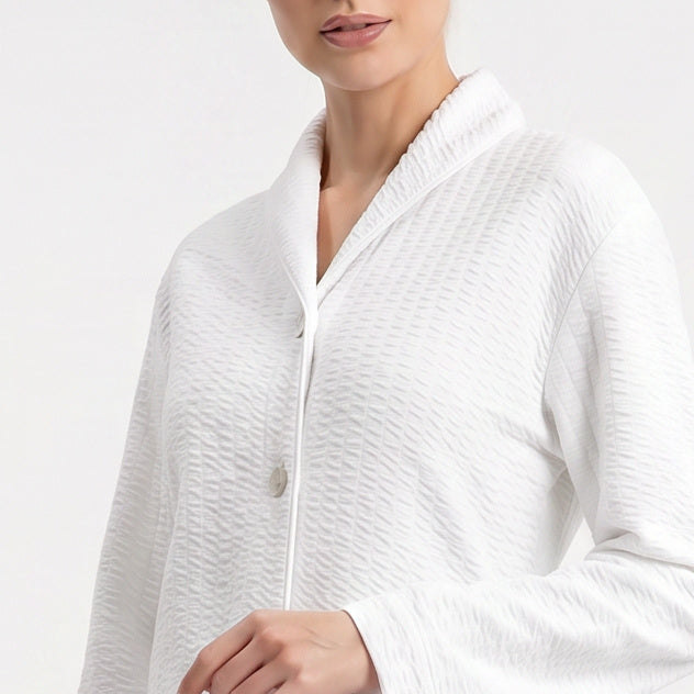 Eileen West Short Robe Long Sleeve With Button Waltz 42" -CAE40067