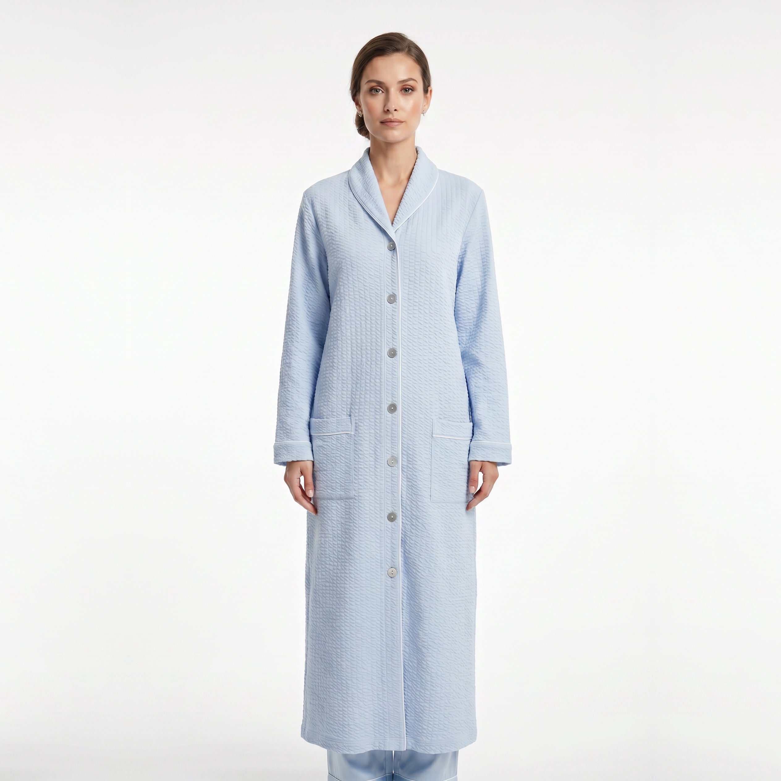 CANADEX INTERNATIONAL TRADING - Eileen West Short Robe Long Sleeve With Button Waltz 42" -CAE40067 - Aluna Kuwait