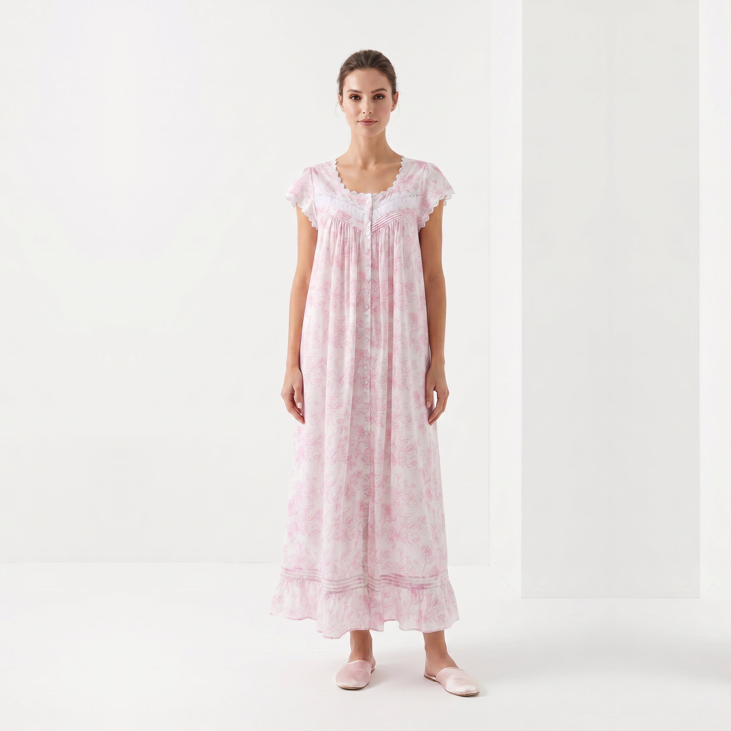 CANADEX INTERNATIONAL TRADING - Eileen West Long Robe Short Sleeve With Button Ballet 52" -CAE50074 - Aluna Kuwait