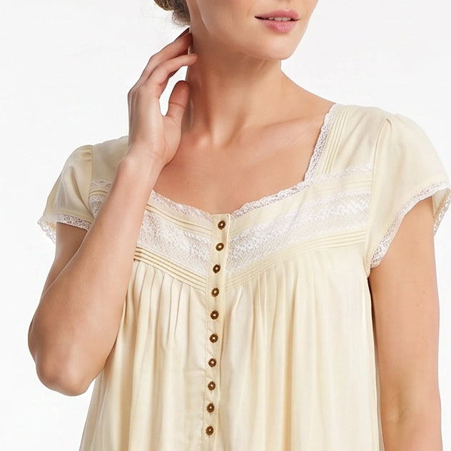 Eileen West Long Gown Short Sleeve Ballet 50" -CAE60079