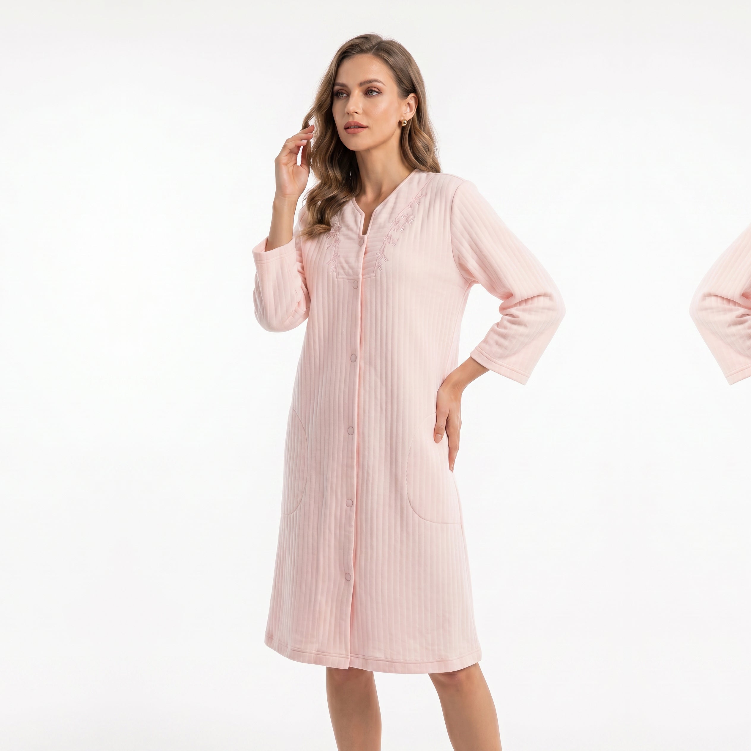MISS ELAINE CO - Miss Elaine Short Robes Long Sleeve With Grip -MISE854855UT - Aluna Kuwait