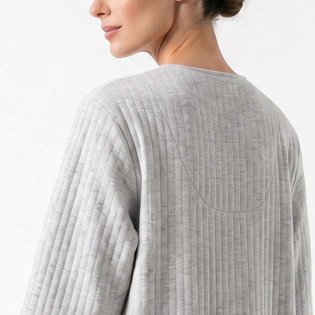 Miss Elaine Short Robes Long Sleeve With Grip -MISE854855UT