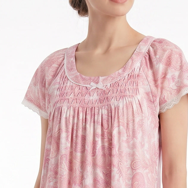 Miss Elaine Long Gown Short Sleeve-MISE504825UT