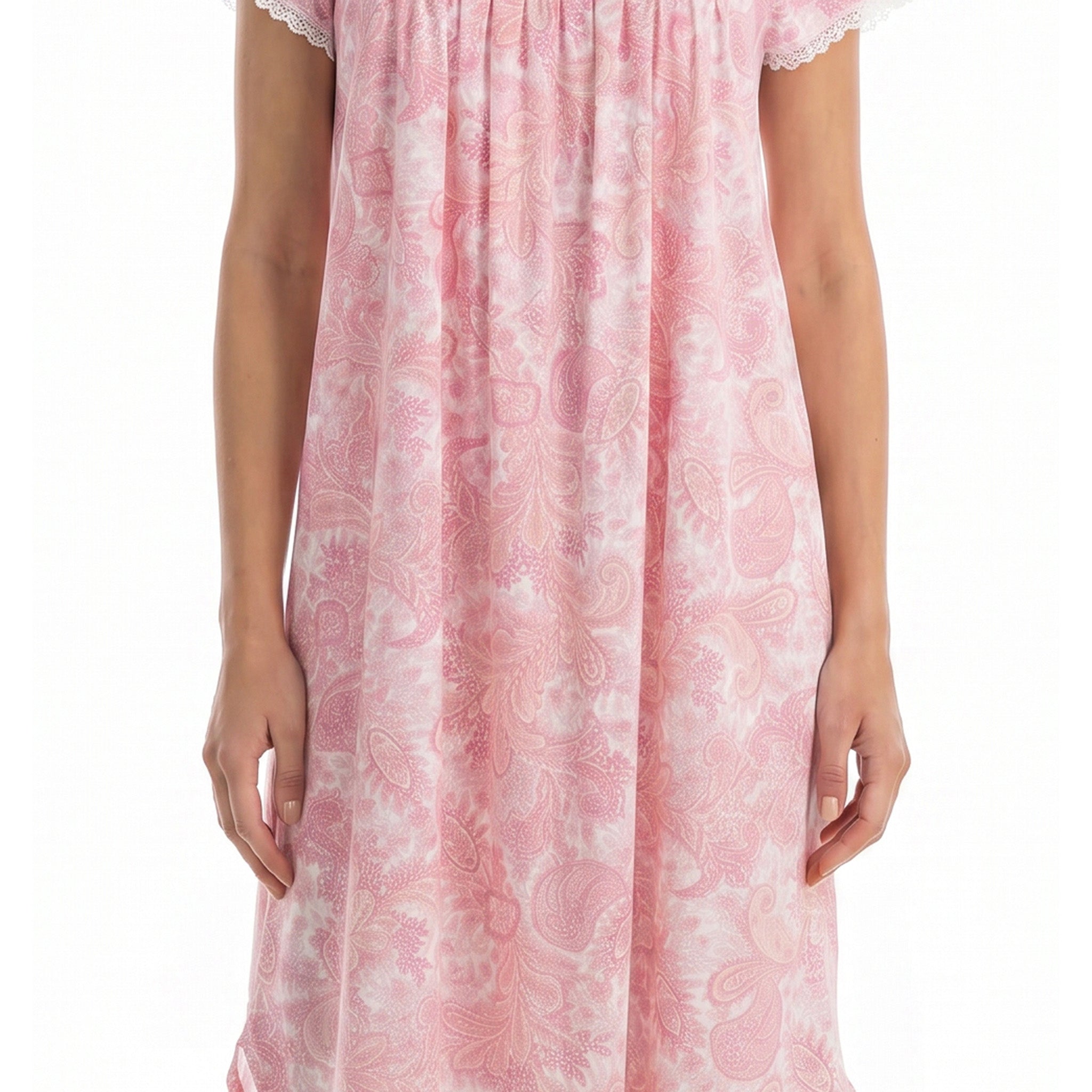 Miss Elaine Short Gown Short Sleeve-MISE204825UT