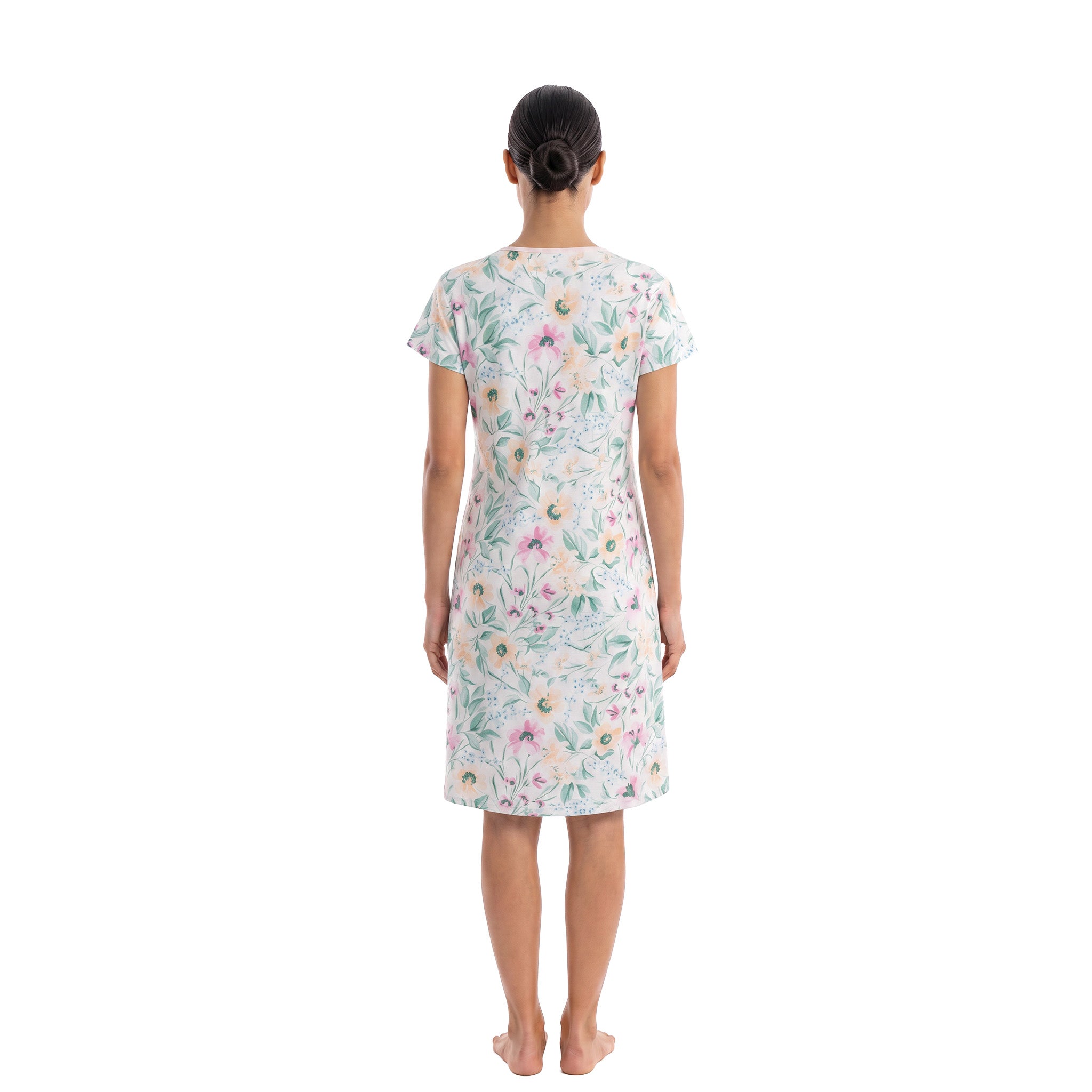 MISS ELAINE CO - Miss Elaine Short Gown Short Sleeve-MISE204815UT - Aluna Kuwait