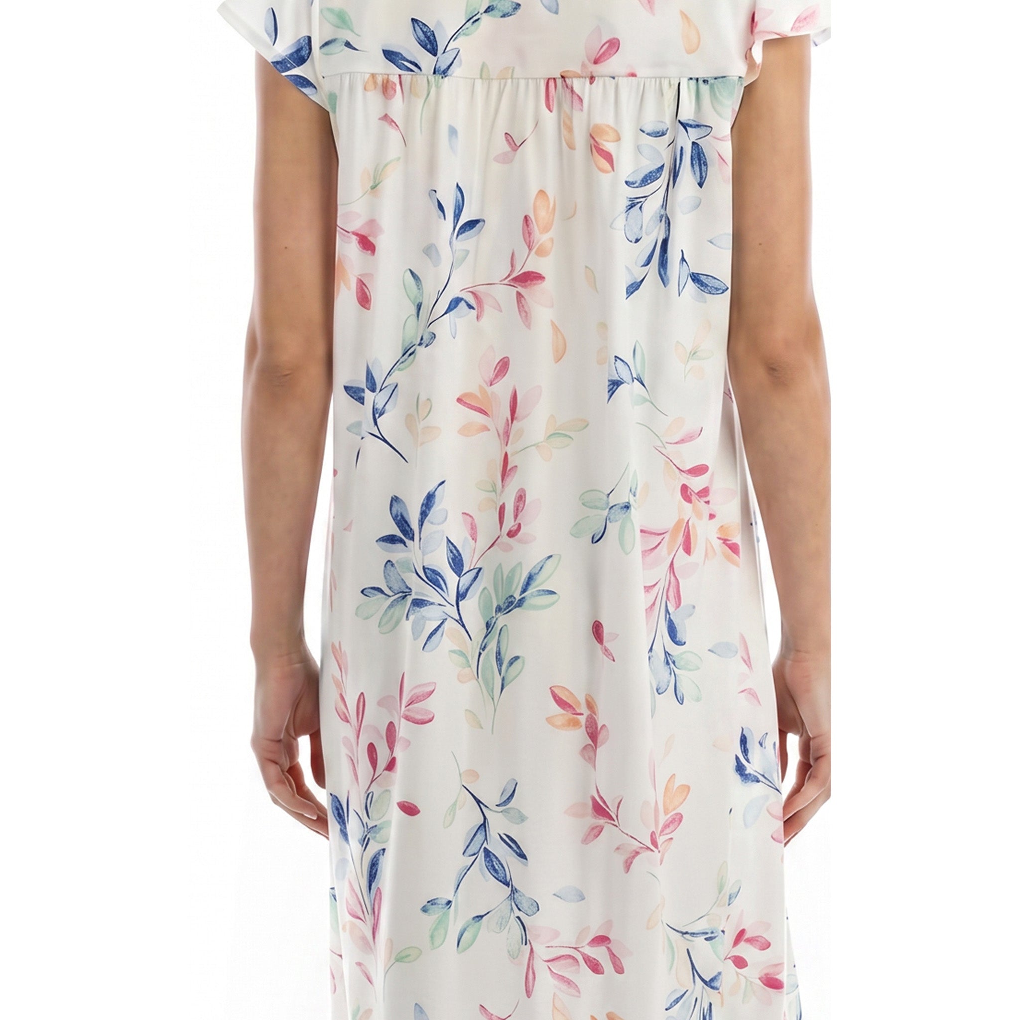 Miss Elaine Long Gown Short Sleeve-MISE504415UT