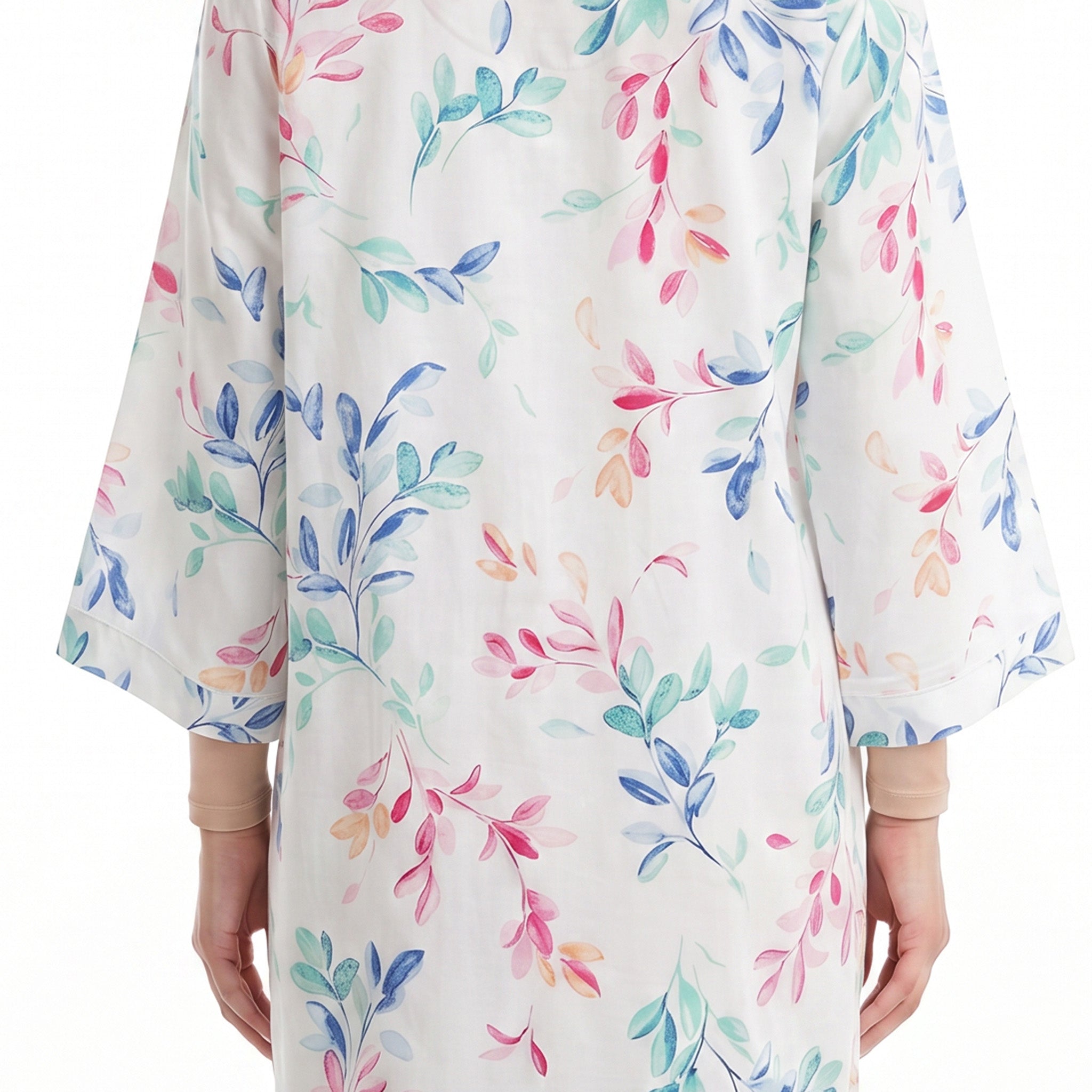 Miss Elaine Short Robes Long Sleeve With Grip-MISE354415UT