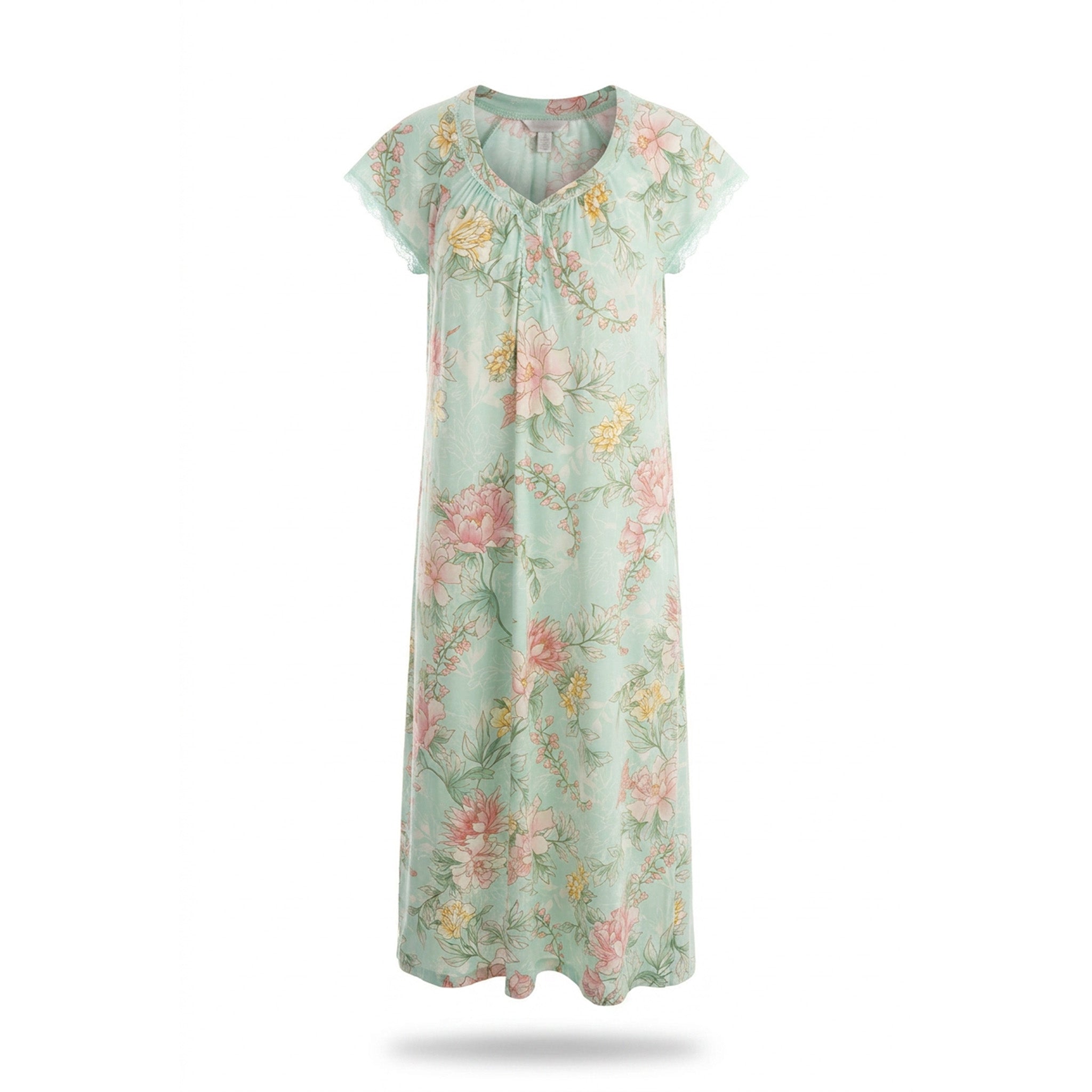 Miss Elaine Long Gown Short Sleeve-MISE504895UT