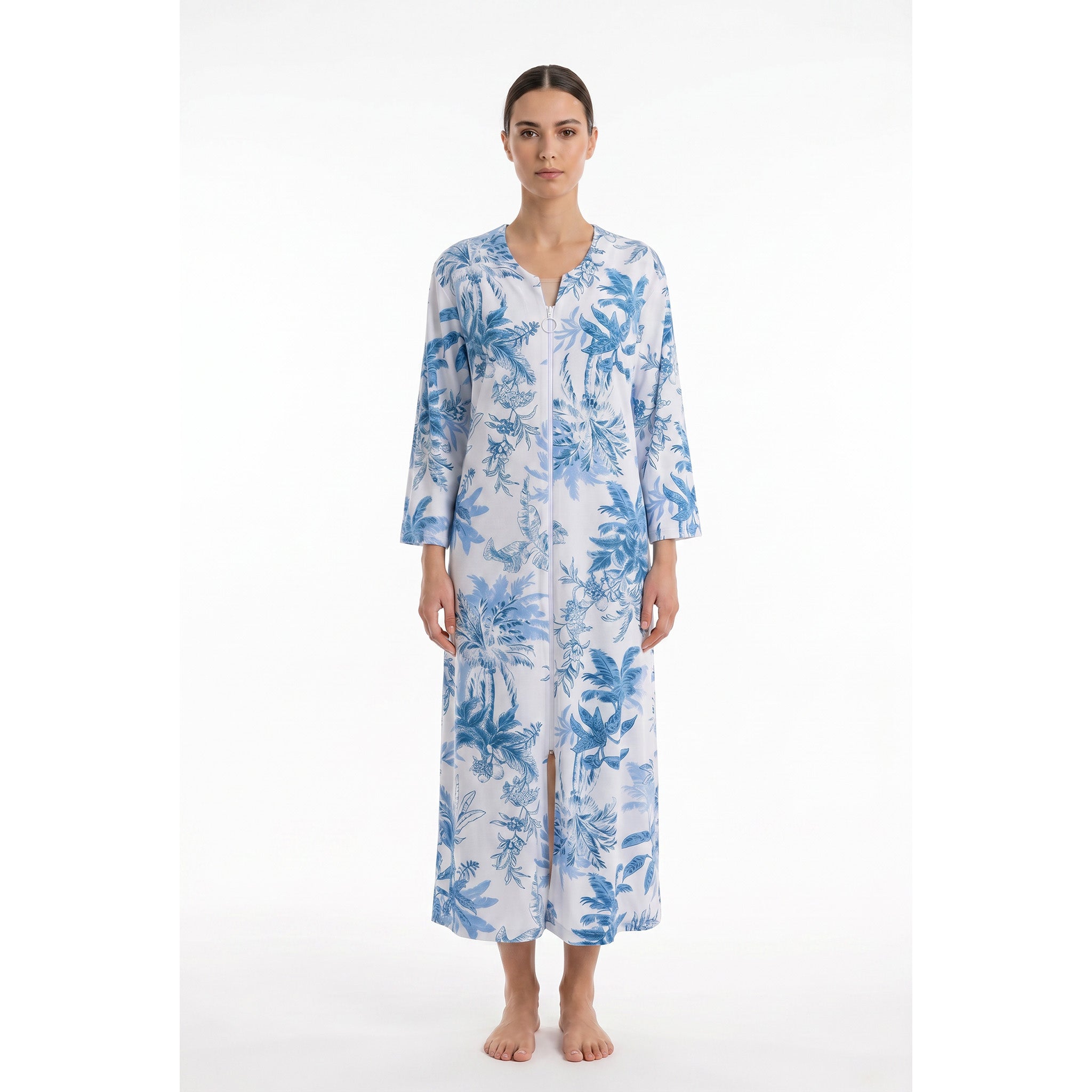 MISS ELAINE CO - Miss Elaine Long Robes Long Sleeve With Zip-MISE864015UT - Aluna Kuwait