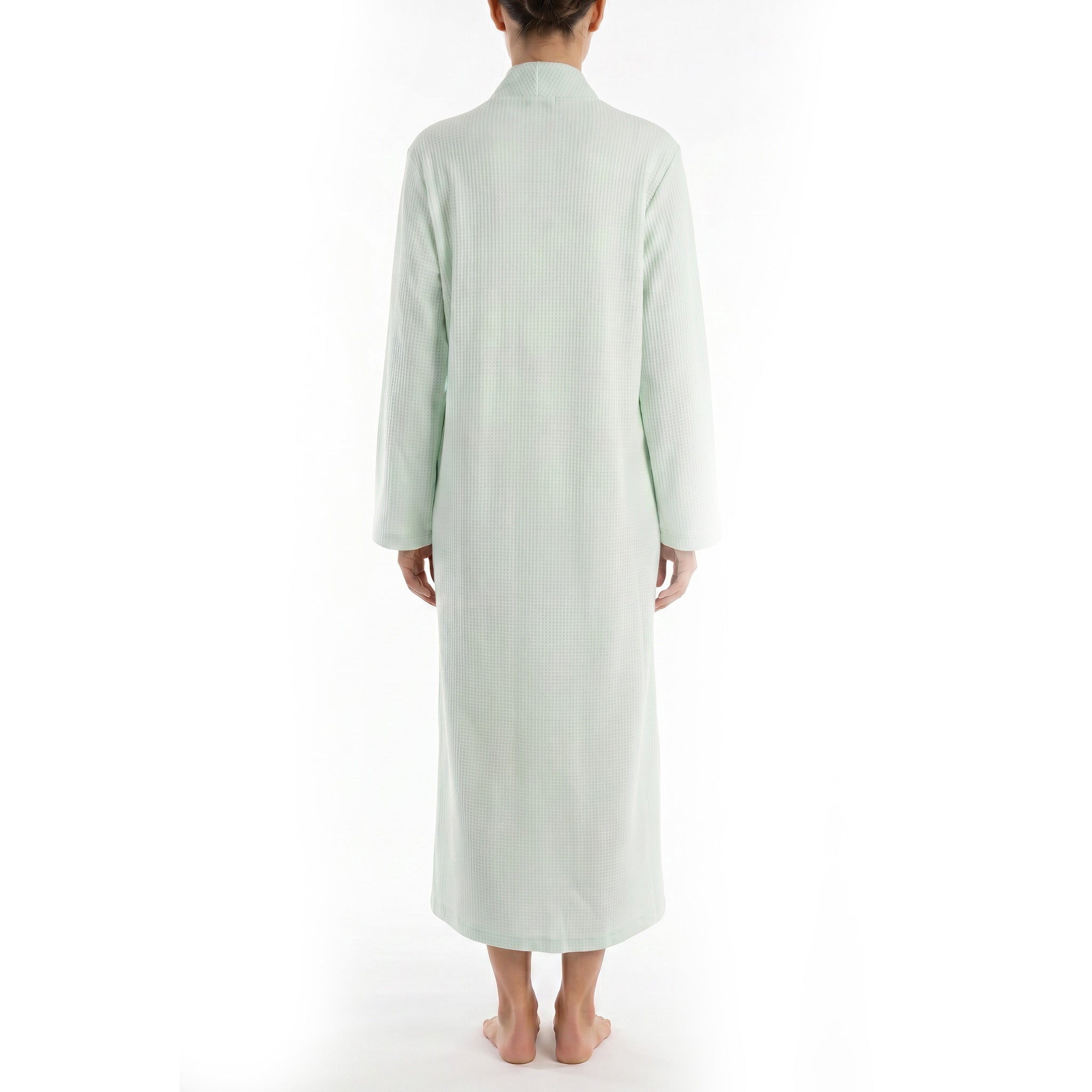 Miss Elaine Long Robe Long Sleeve With Zip-MISE666825UT