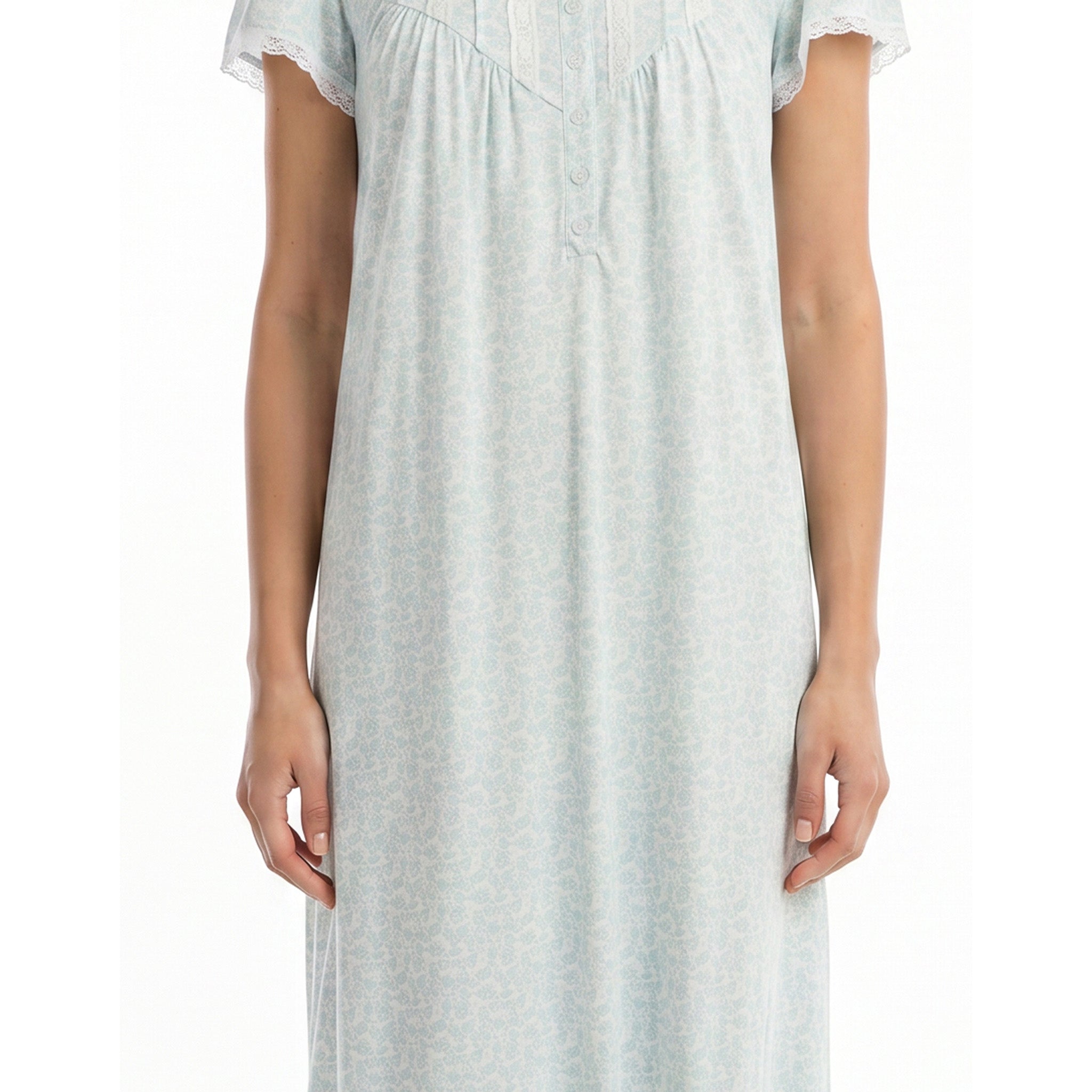 Miss Elaine Long Gown Short Sleeve-MISE506425UT