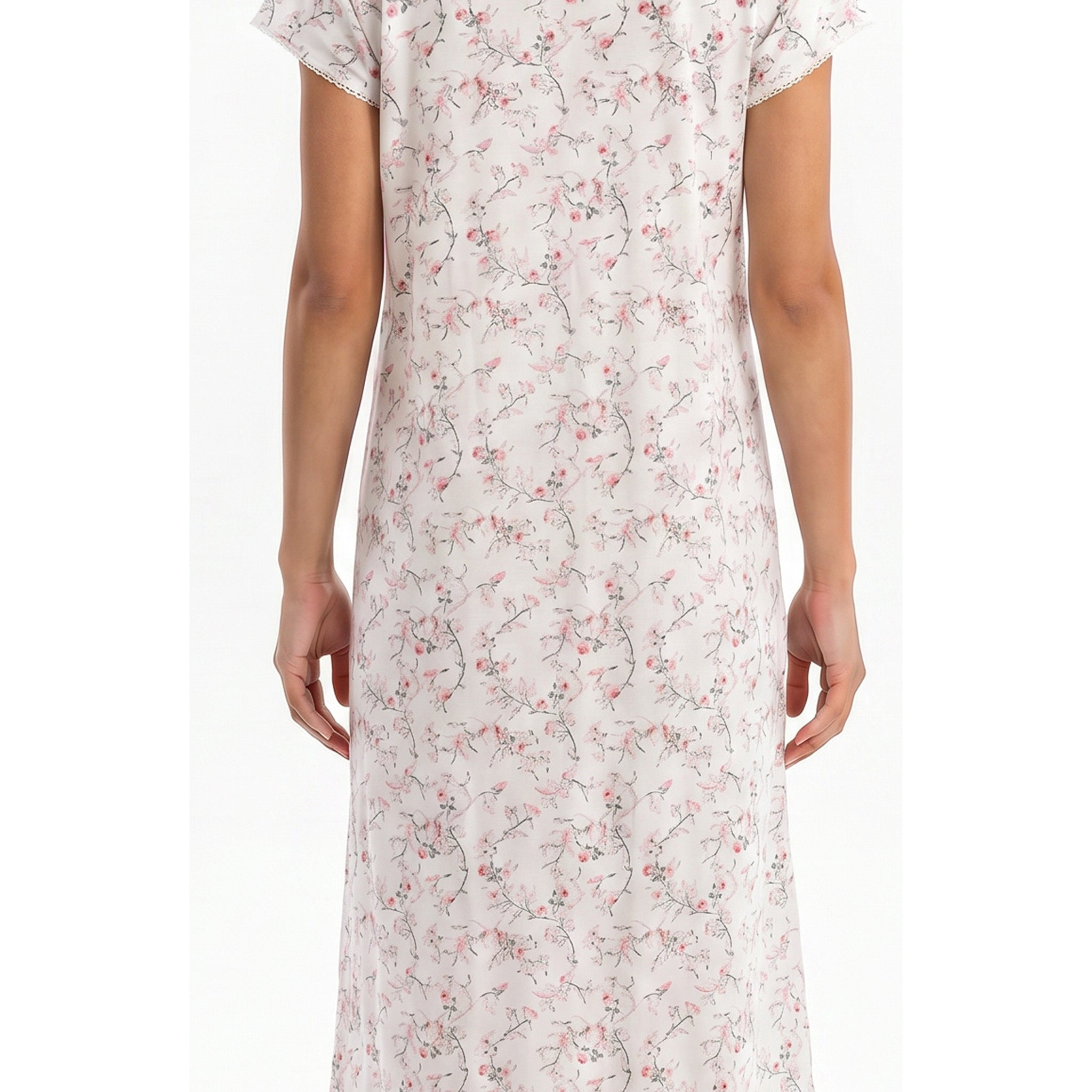 Miss Elaine Long Gown Short Sleeve-MISE506415UT