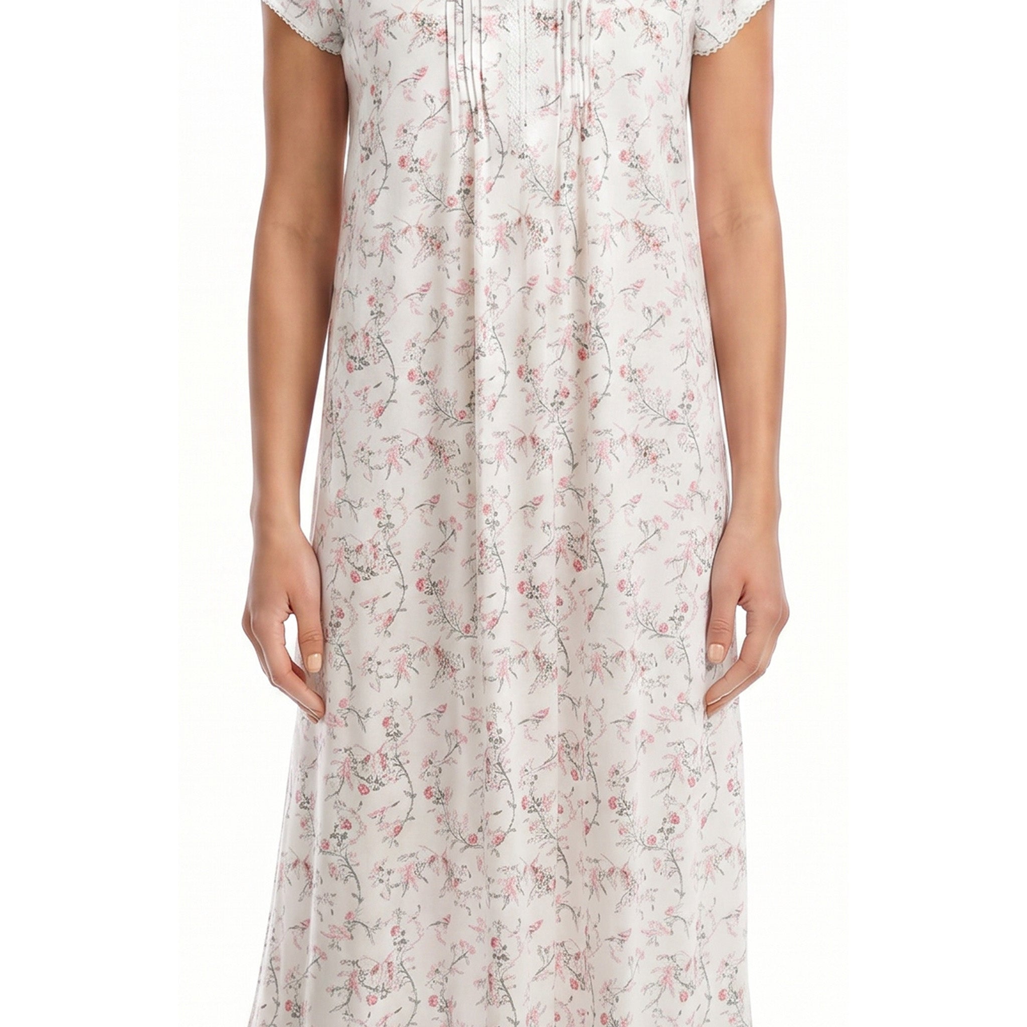 Miss Elaine Long Gown Short Sleeve-MISE506415UT