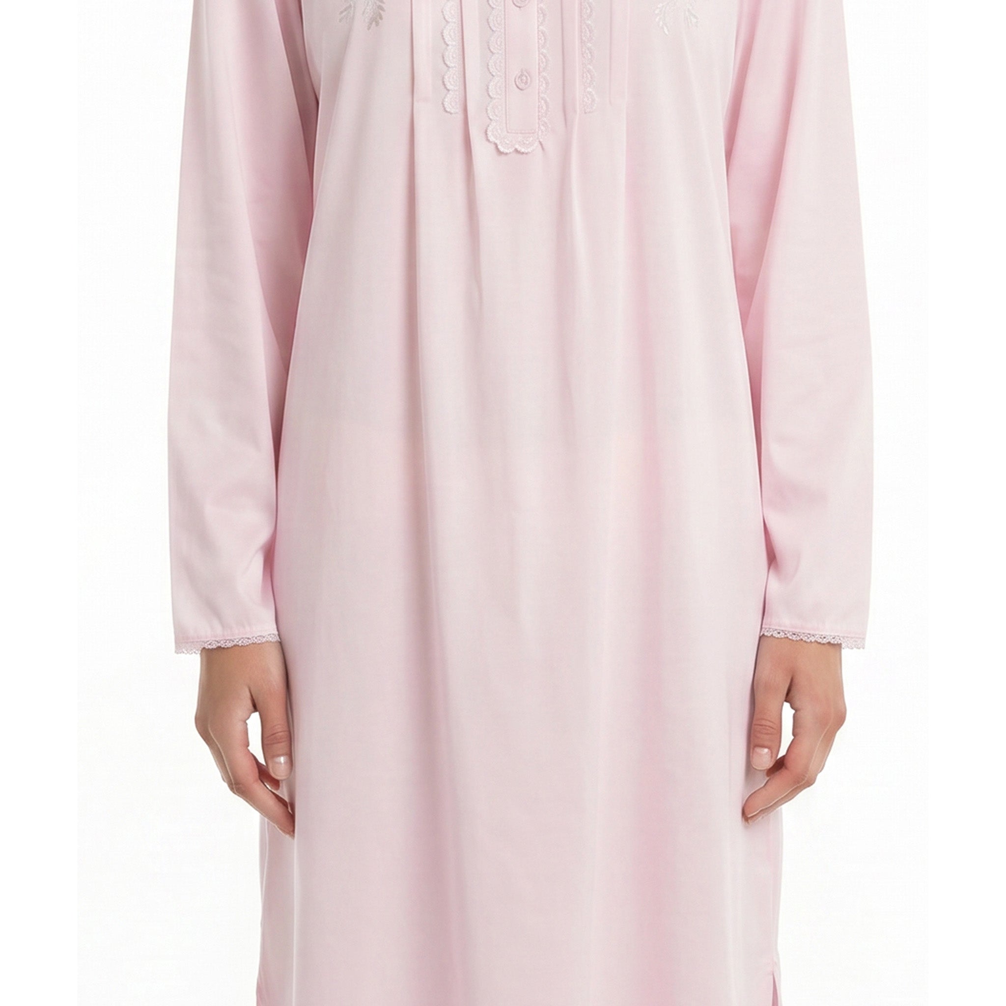 Miss Elaine Short Gown Long Sleeve-MISE216135UT