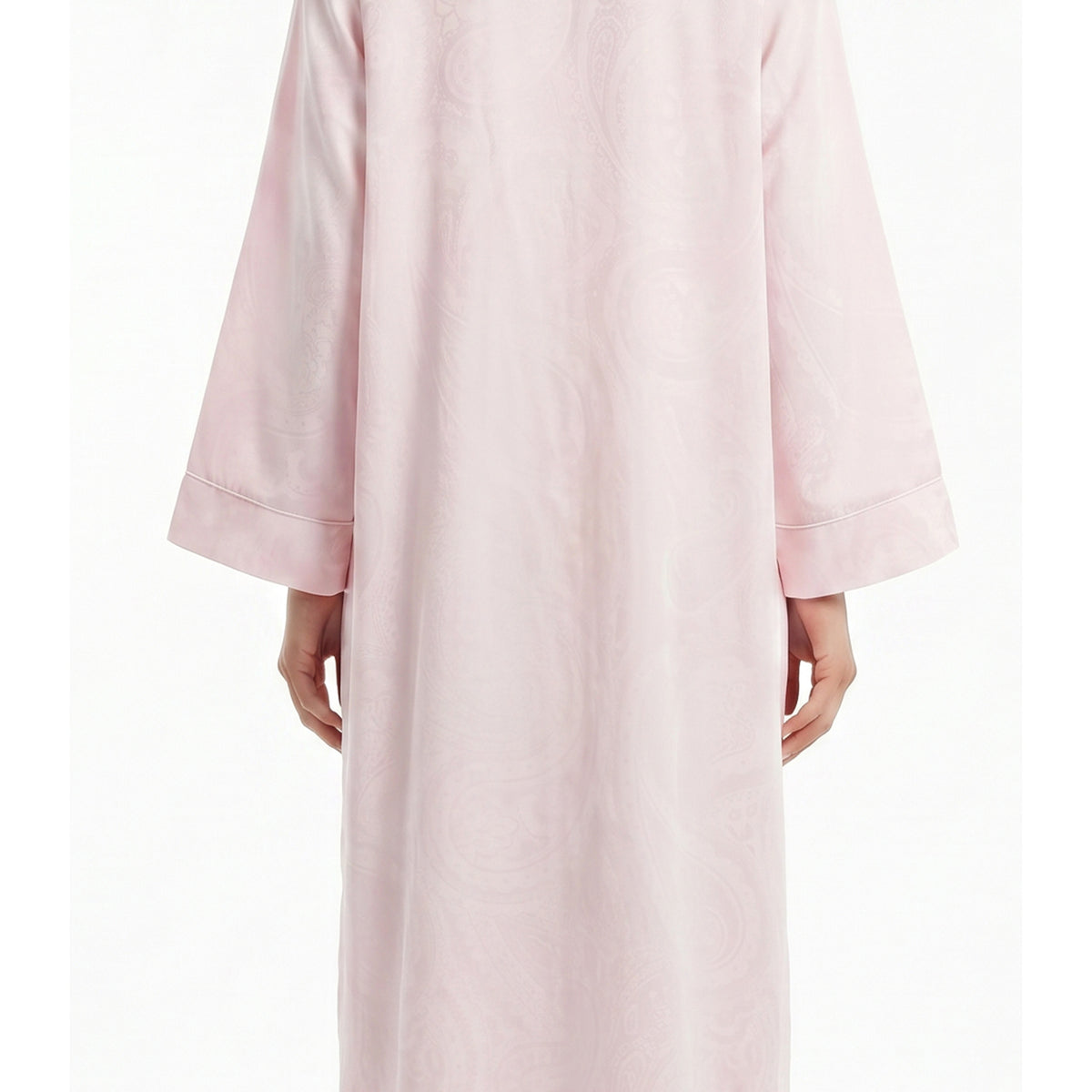 Miss Elaine Long Robe Long Sleeve With Zip-MISE866125UT