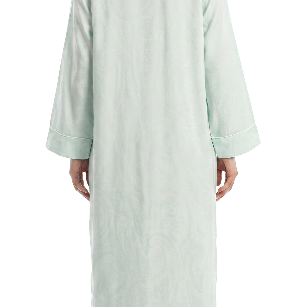 Miss Elaine Long Robe Long Sleeve With Zip-MISE866125UT
