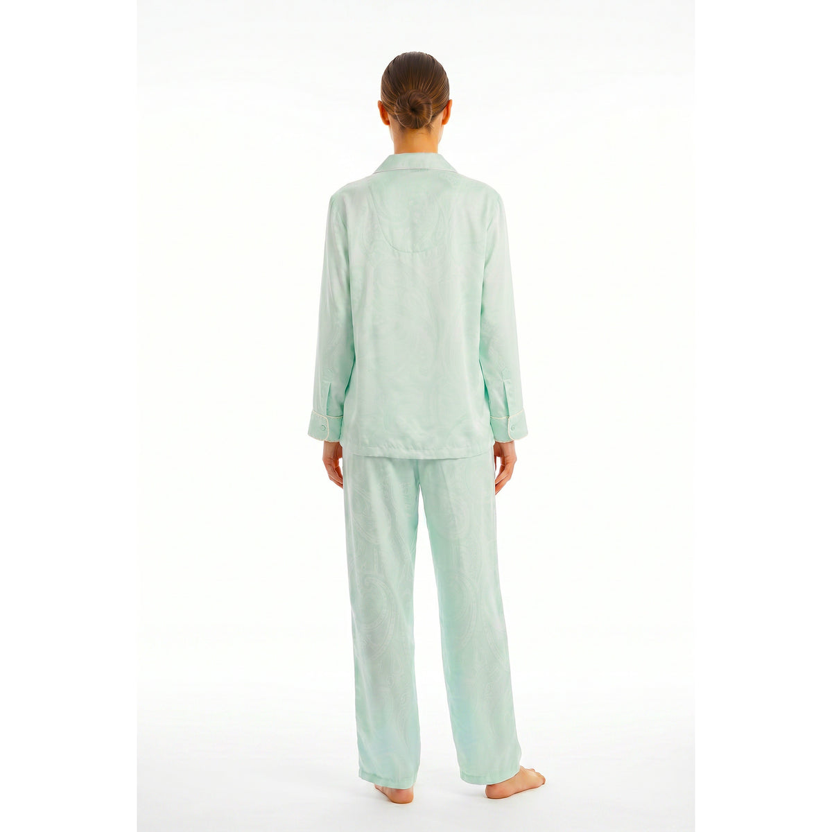 Miss Elaine Pajama Set Long Sleeve-MISE406125UT