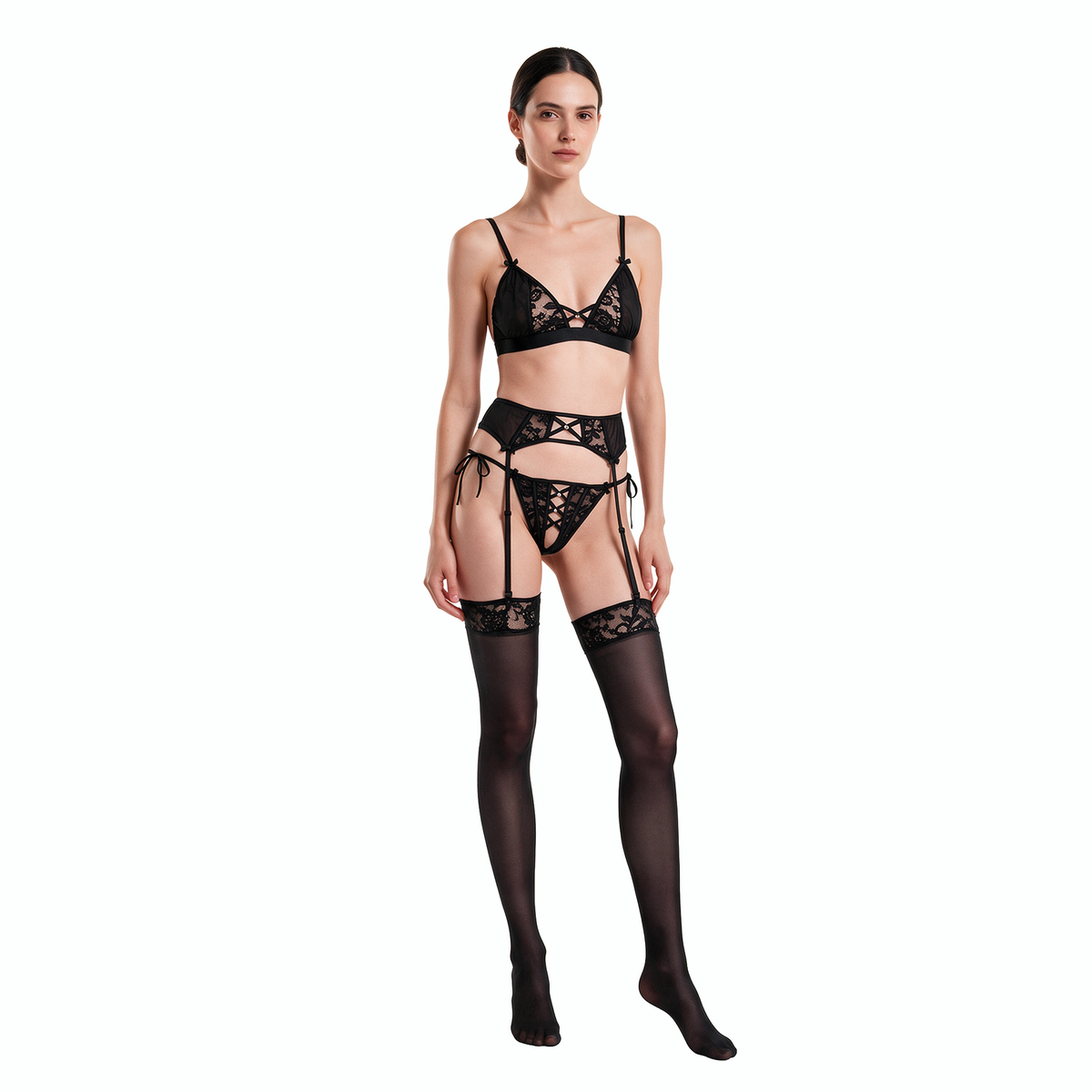 G WORLD Sets - G World 4 Pc Lingerie Set-CABL2359 - Aluna Kuwait