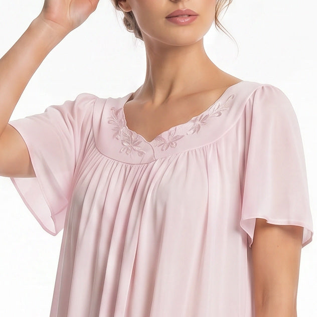 Miss Elaine Short Gown Short Sleeve-MISE20809UT