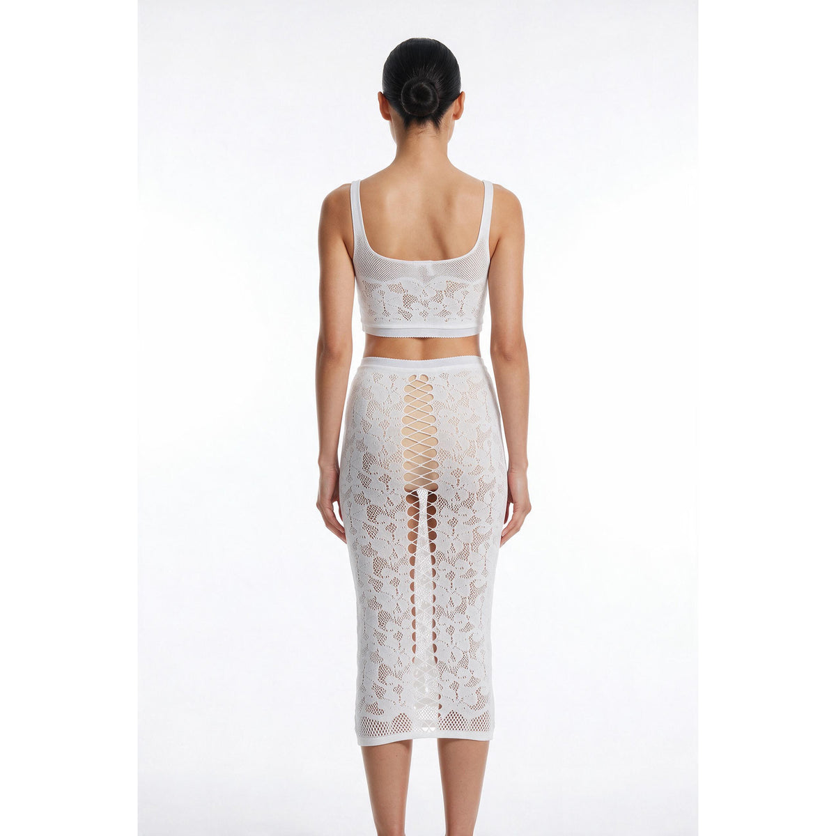 DREAM GIRL Sets - Dream Girl Bralette Slip Skirt Set-CA12921 - Aluna Kuwait