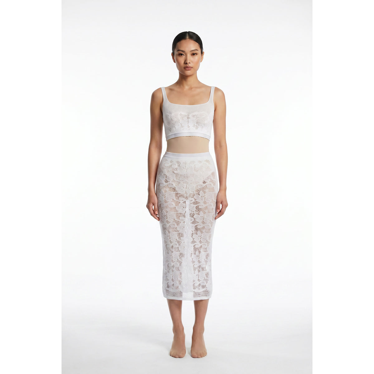 DREAM GIRL Sets - Dream Girl Bralette Slip Skirt Set-CA12921 - Aluna Kuwait