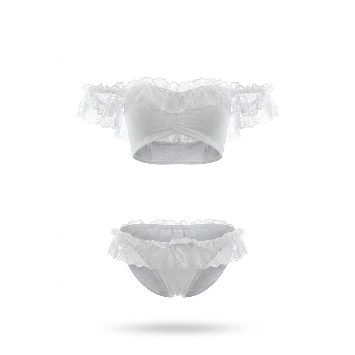 Leg Avenue 2 Pc Set crop top and matching thong panty-CA8161