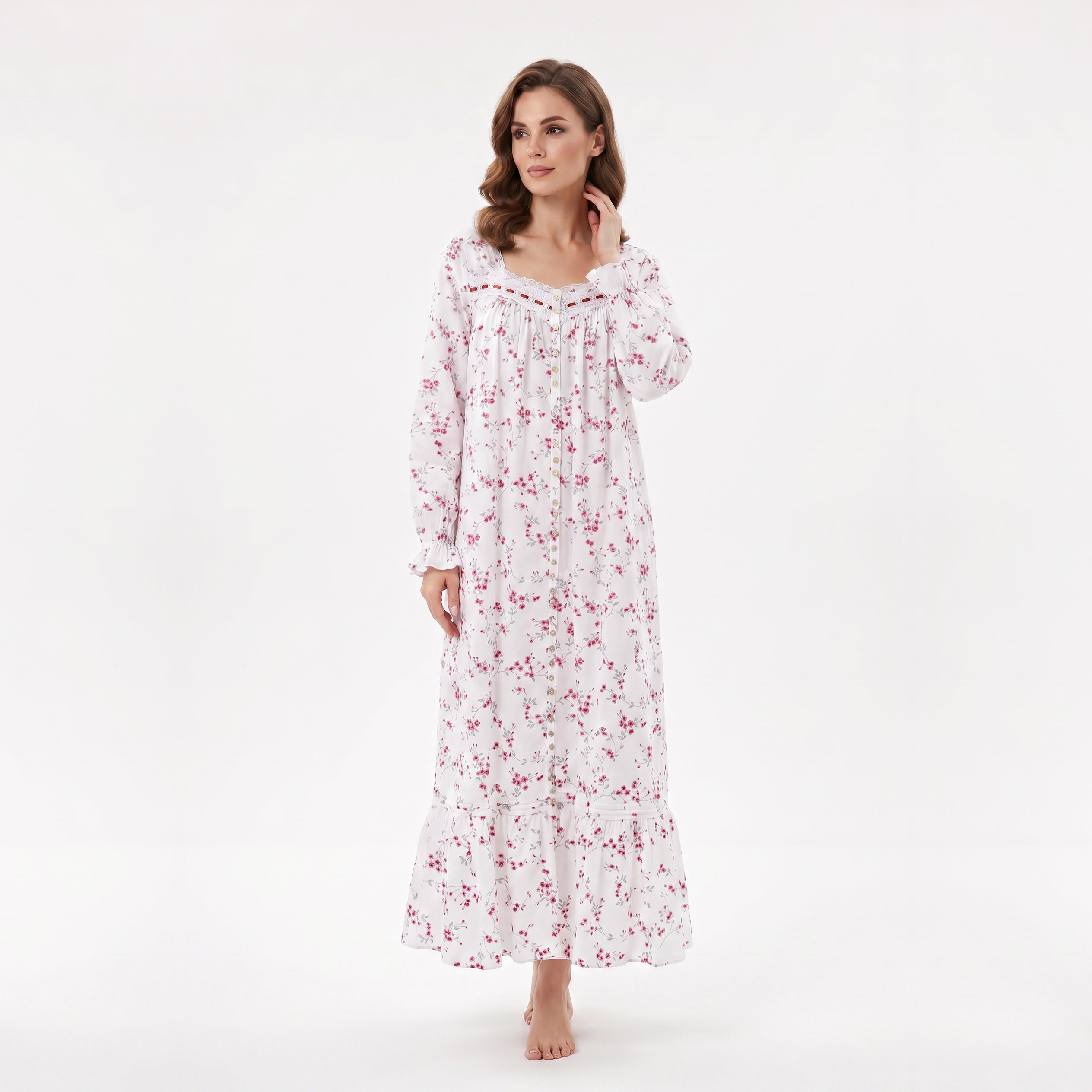 CANADEX INTERNATIONAL TRADING  - Eileen West Long Robe Long Sleeve with Button 52"-CAE10043 - Aluna Kuwait