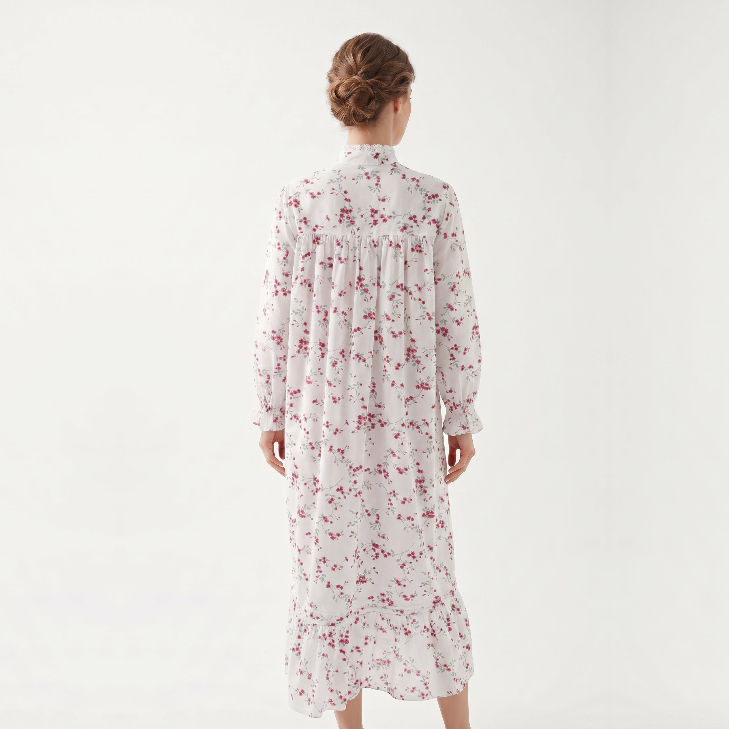 CANADEX INTERNATIONAL TRADING  - Eileen West Long Gown Long Sleeve Highneck 50"-CAE70043 - Aluna Kuwait