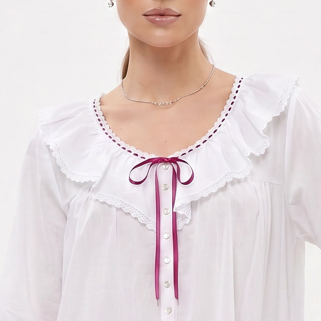 Eileen West Long Gown Long Sleeve Clare 50"-CAE6620126X