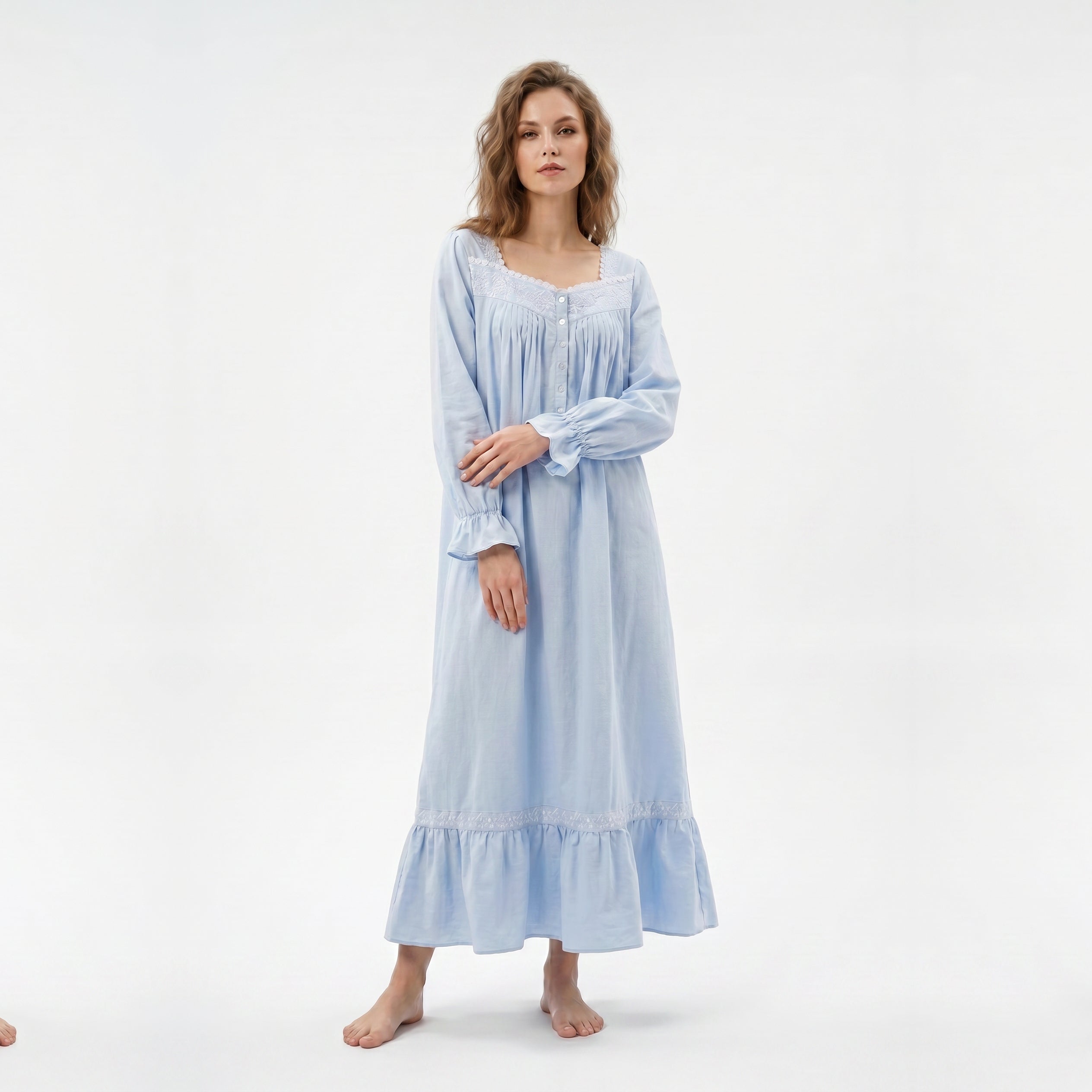 Eileen West Long Gown Long Sleeve Ballet 50"-CAE5225064