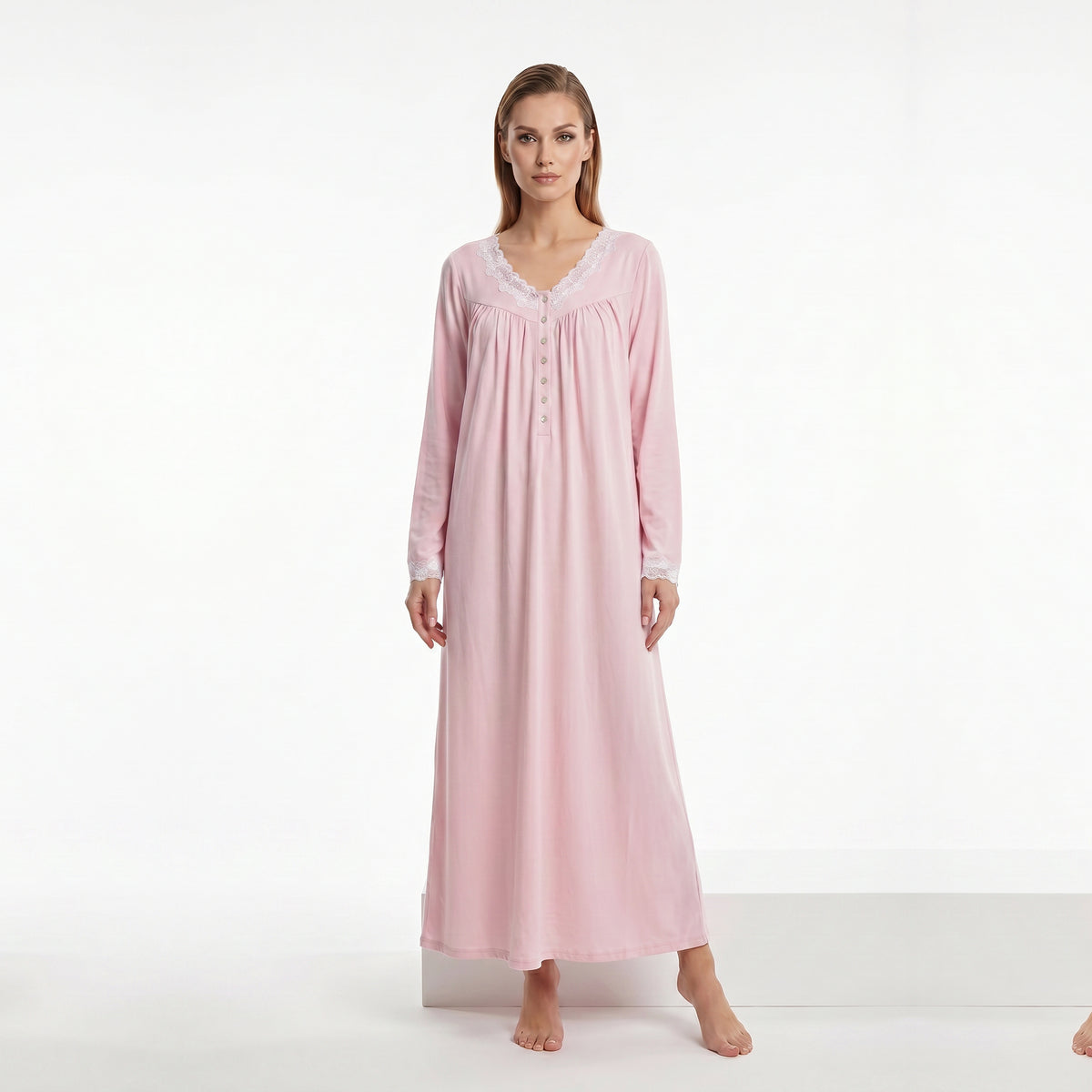 Eileen West Long Gown Long Sleeve Ballet 50"-CAE5026623
