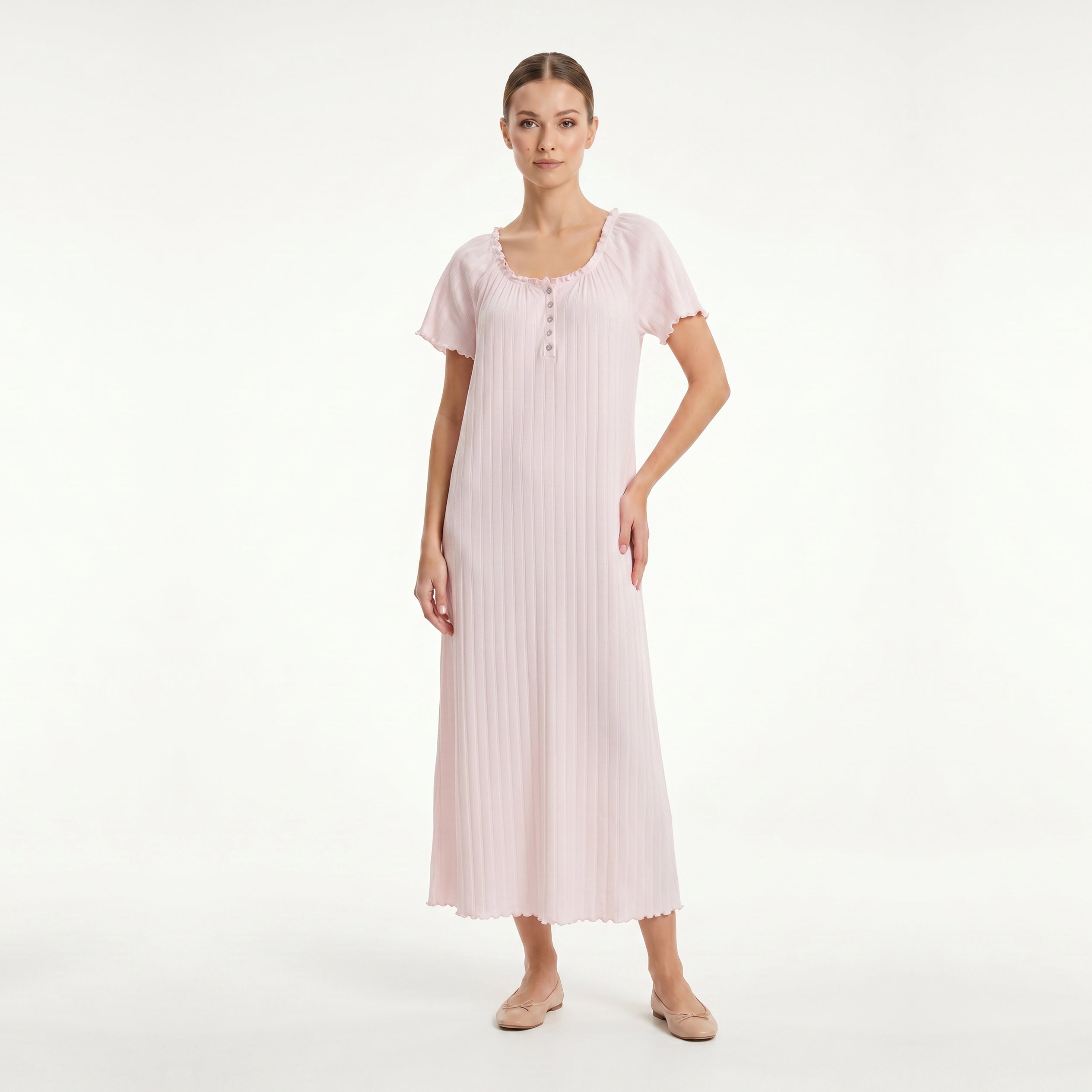 CANADEX INTERNATIONAL TRADING  - Carole Hochman Long Gown Short Sleeve Waltz 42" -CACH62674 - Aluna Kuwait