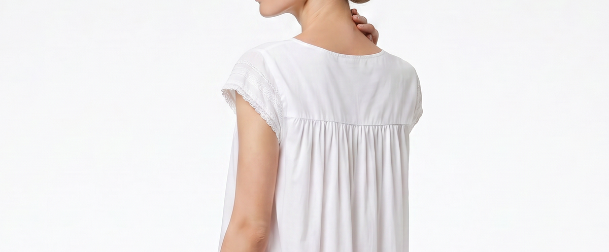 Eileen West Long Robe Short Sleeve with Button 52" -CAE5820034