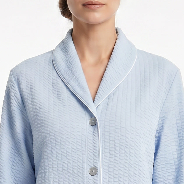 Eileen West Short Robe Long Sleeve With Button Waltz 42" -CAE40067