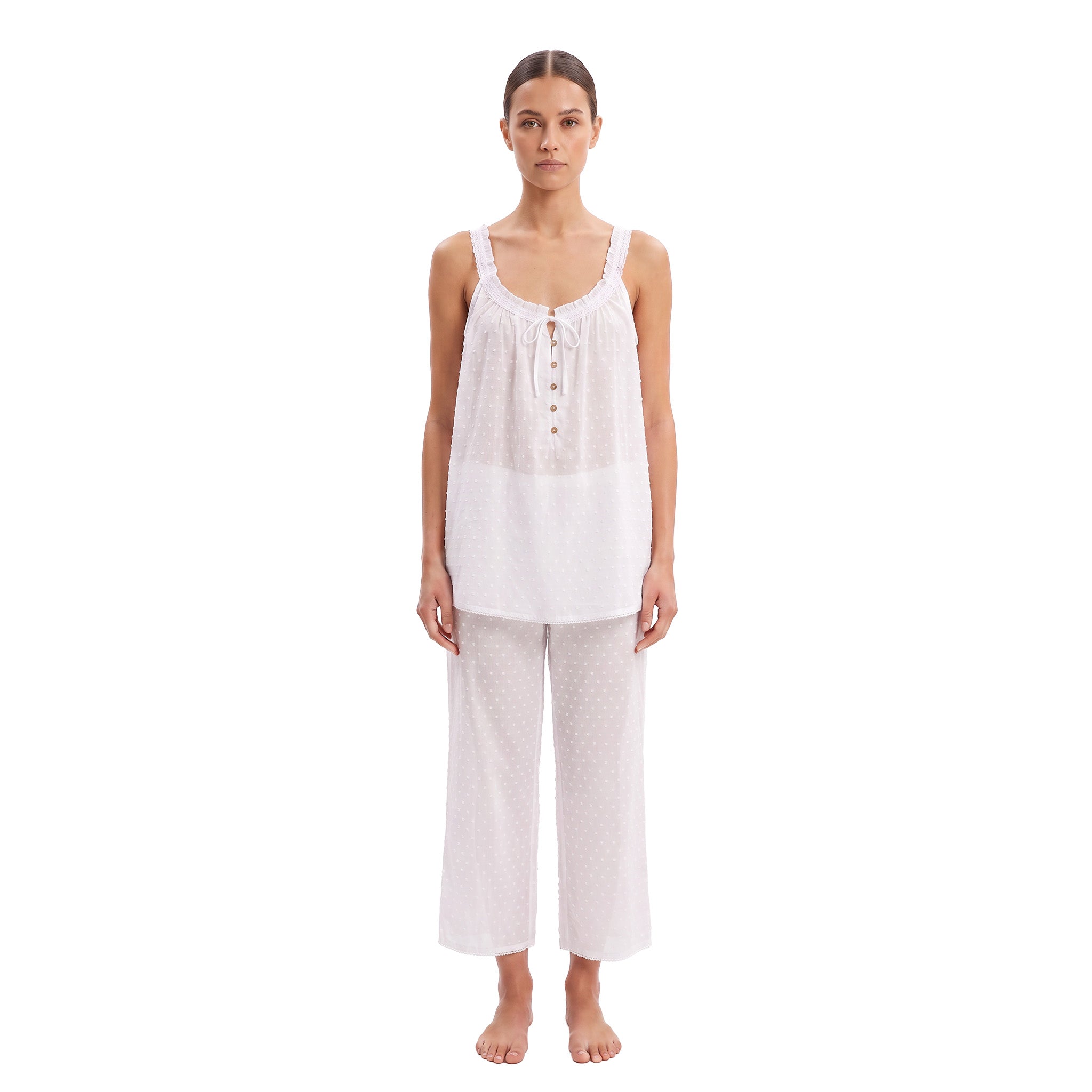 CANADEX INTERNATIONAL TRADING  - Eileen West Pajama Capri Sleeveless 21" Inseam -CAE90070 - Aluna Kuwait