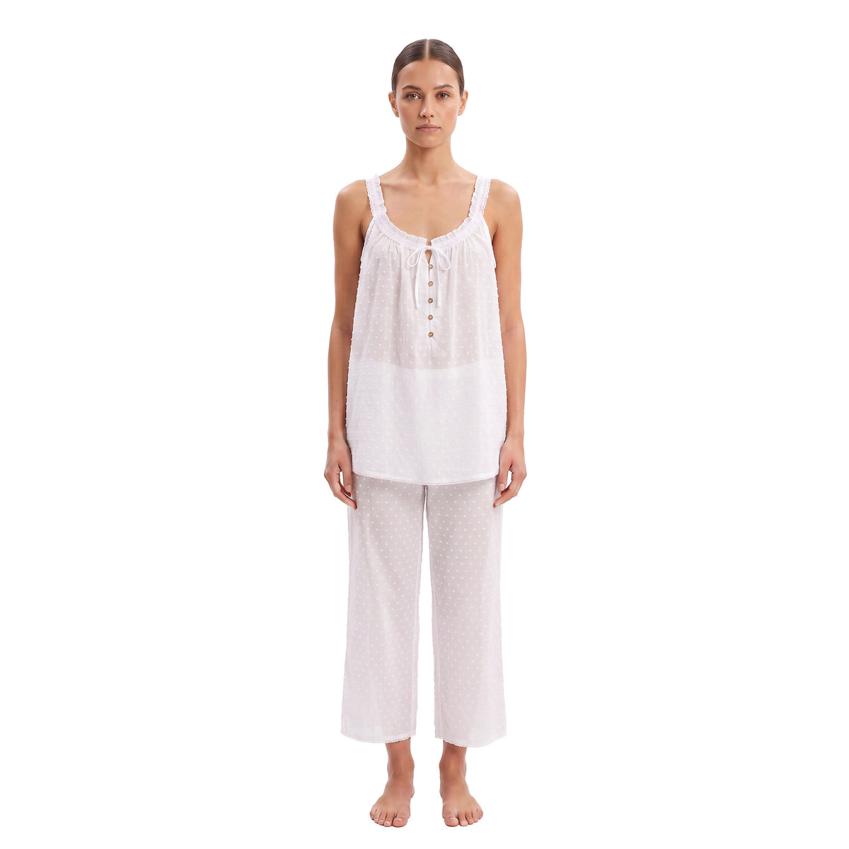 Eileen West Pajama Capri Sleeveless 21" Inseam -CAE90070
