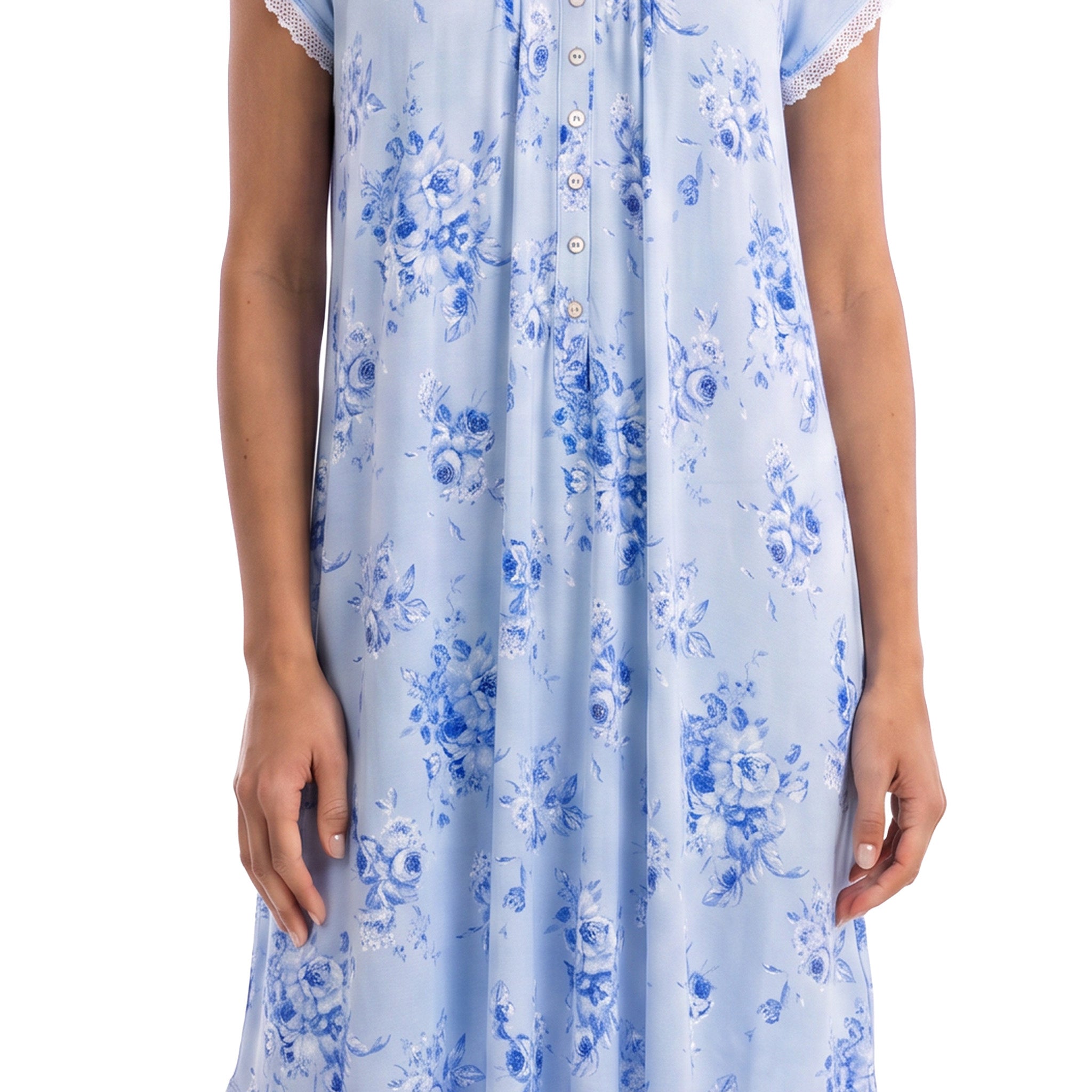 Eileen West Midi Gown Short Sleeve 36" -CAE60061