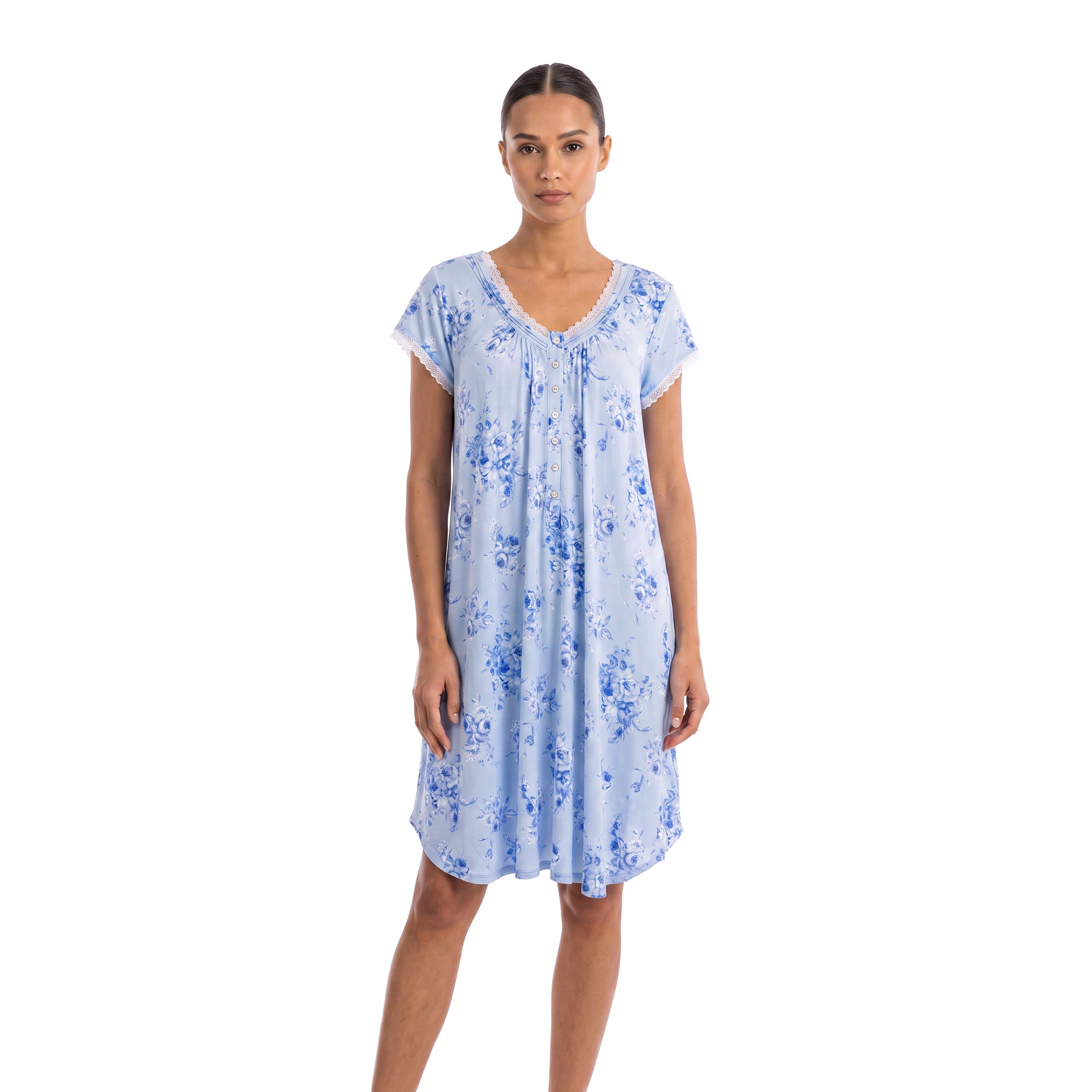 CANADEX INTERNATIONAL TRADING  - Eileen West Midi Gown Short Sleeve 36" -CAE60061 - Aluna Kuwait