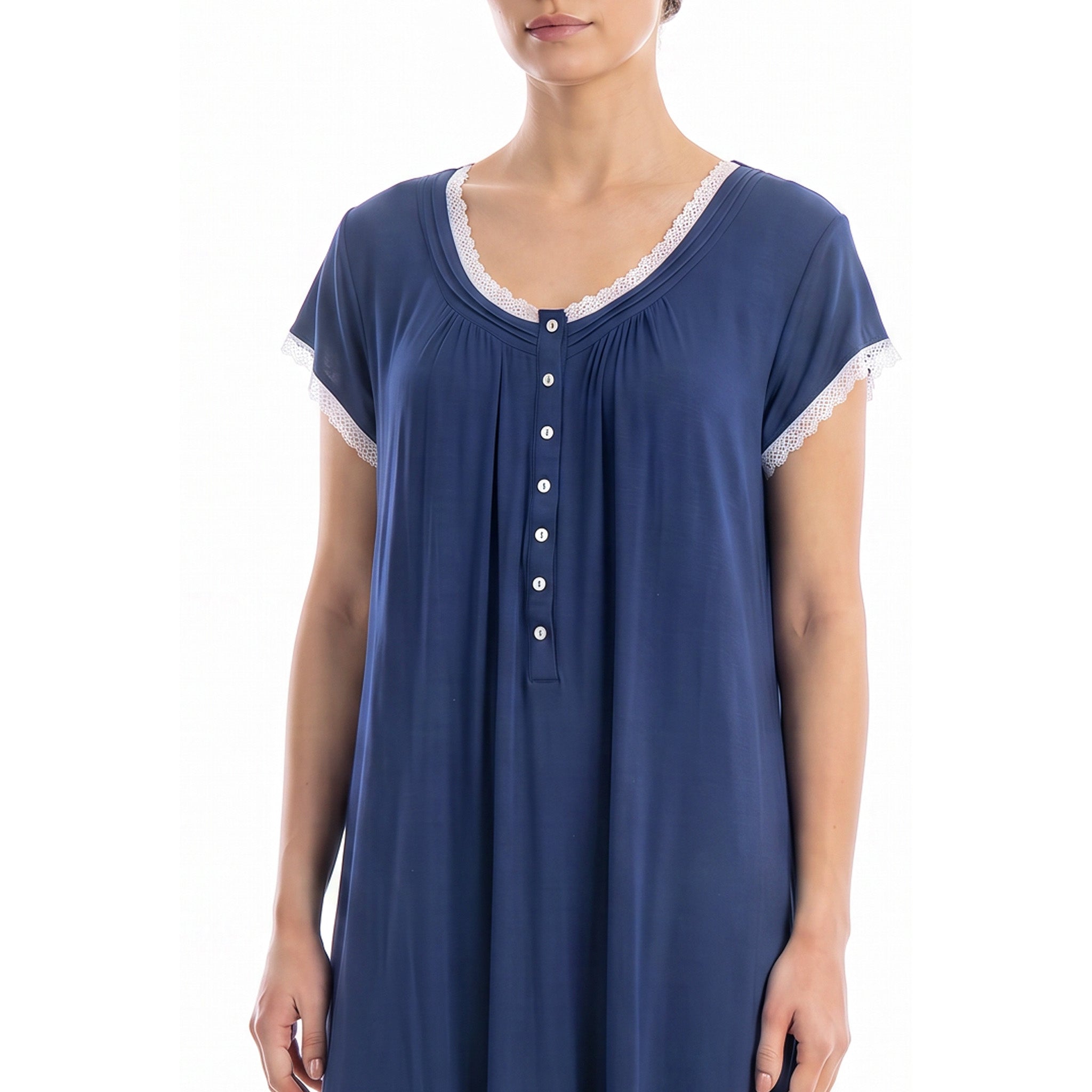 Eileen West Midi Gown Short Sleeve 36" -CAE60061