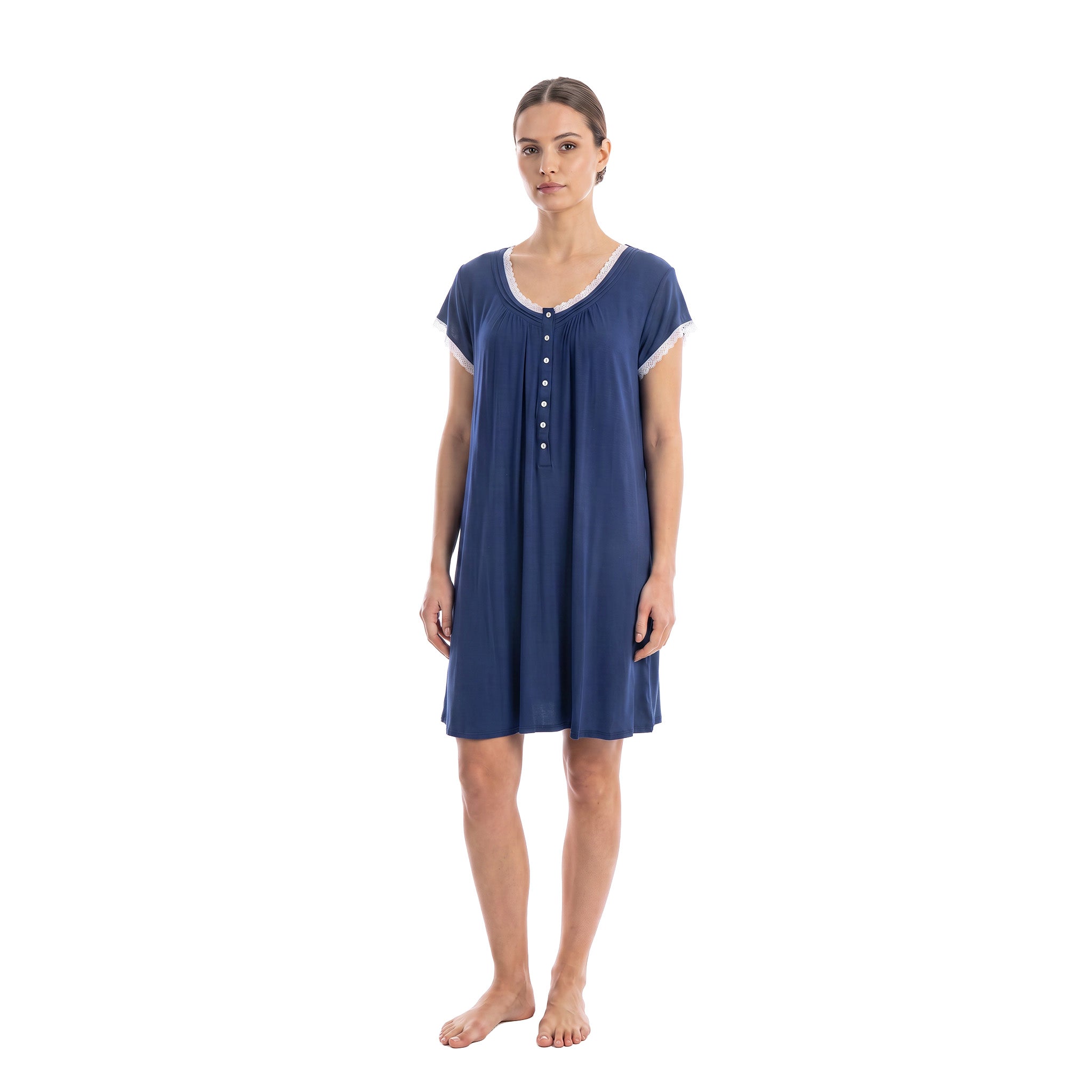 Eileen West Midi Gown Short Sleeve 36" -CAE60061
